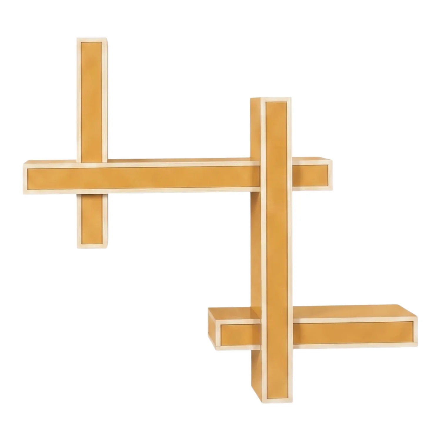 Kartell - Lepid Doppel Regal gelb