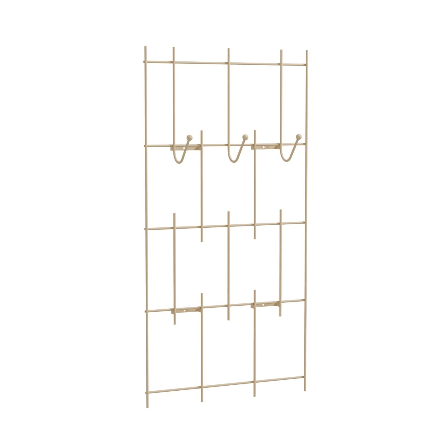 Metallbude - Wanda Wandgarderobe cashew