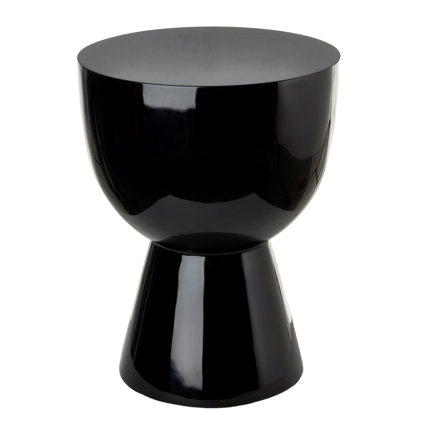 pols potten tam tam hocker schwarz 95199