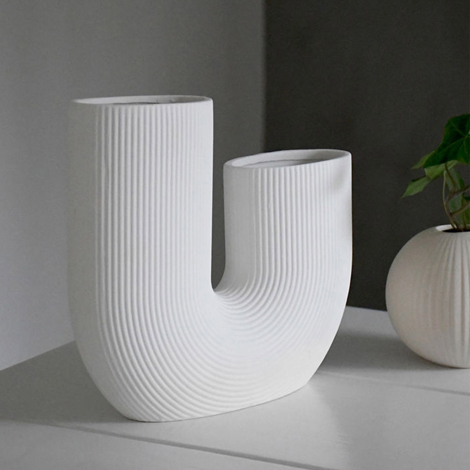 storefactory stravalla blumenvase weiss 77975