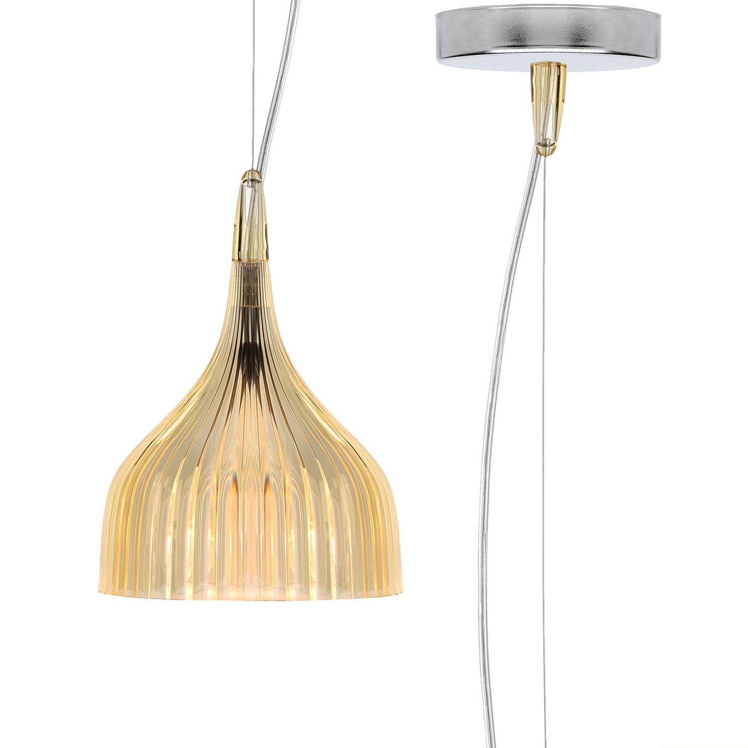 2  Lampe gelb Kabel