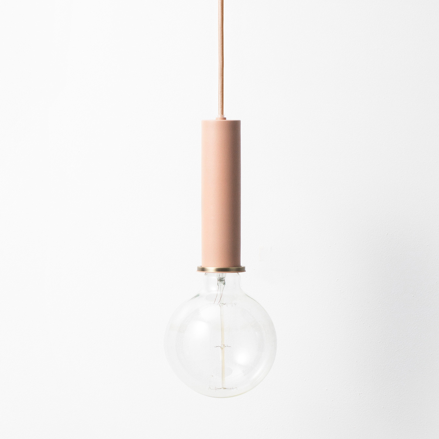 ferm living collect socket dusty rose  high mit leuchtmittel 61616