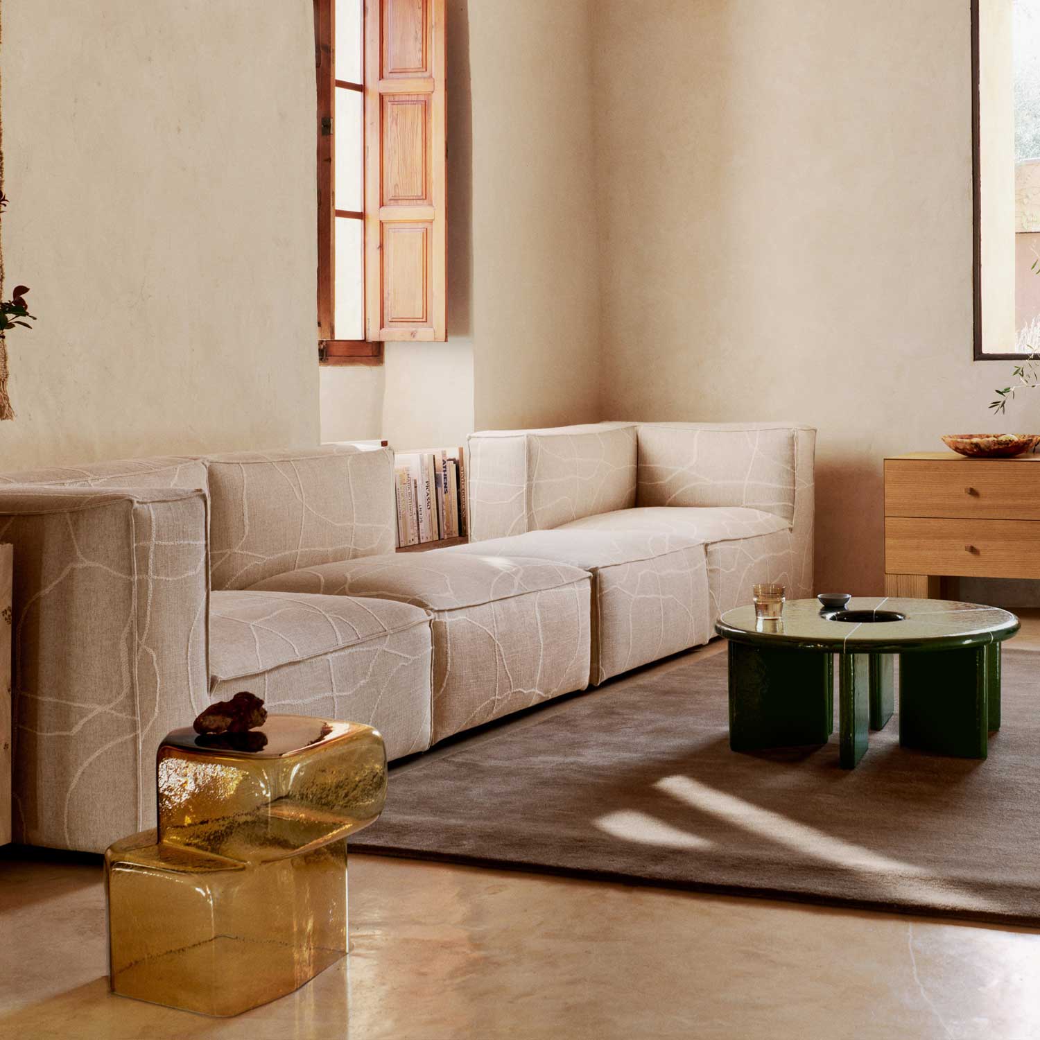 Ferm Living - Oscil Skulptur recycled amber