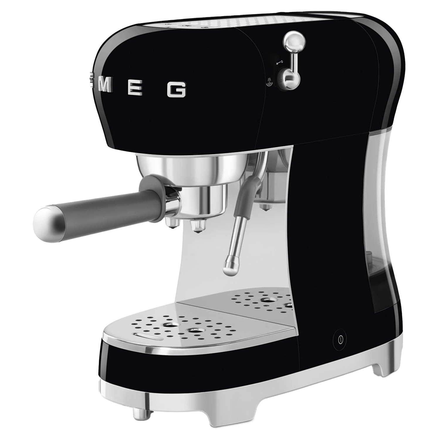smeg espressomaschine ecf02 schwarz links 95335
