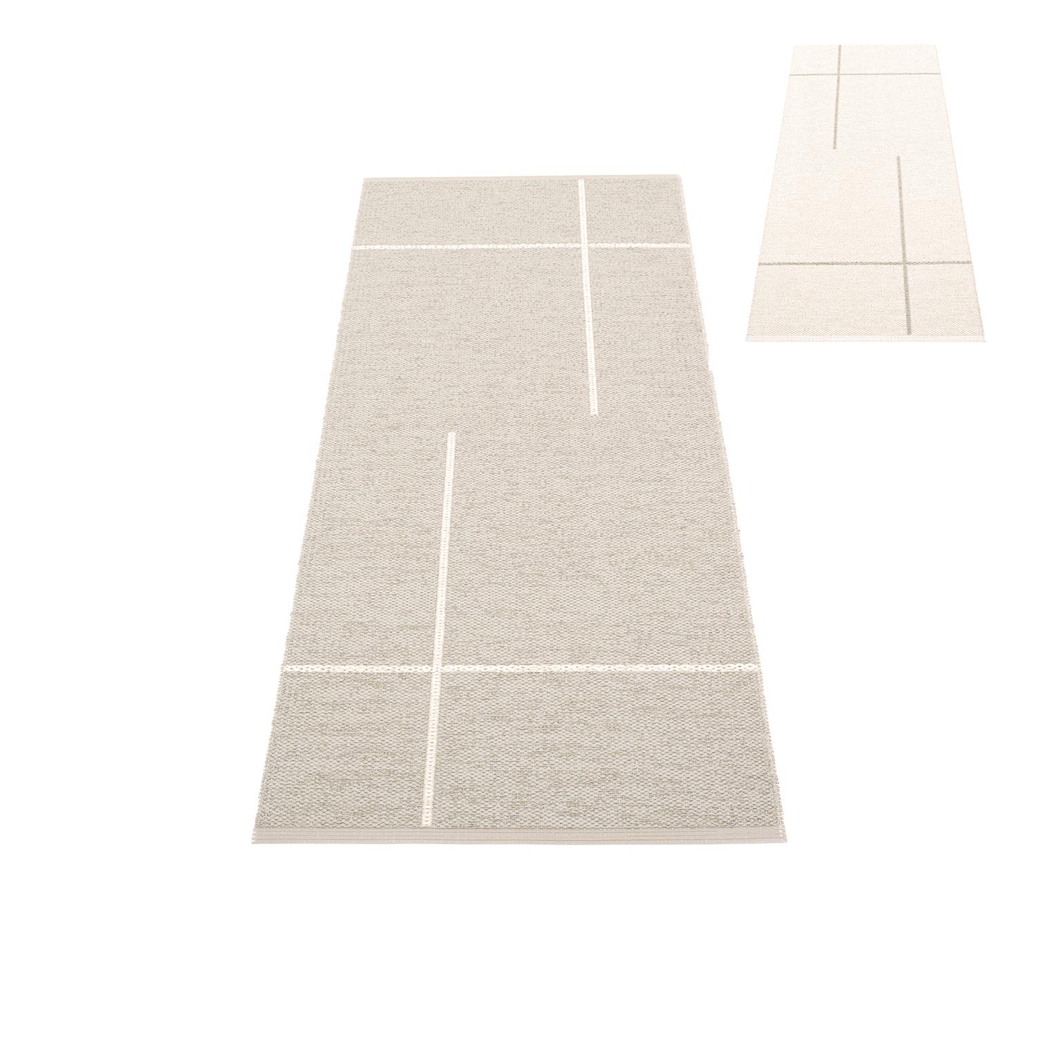 pappelina fred teppich leinen vanilla wendeteppich 78899