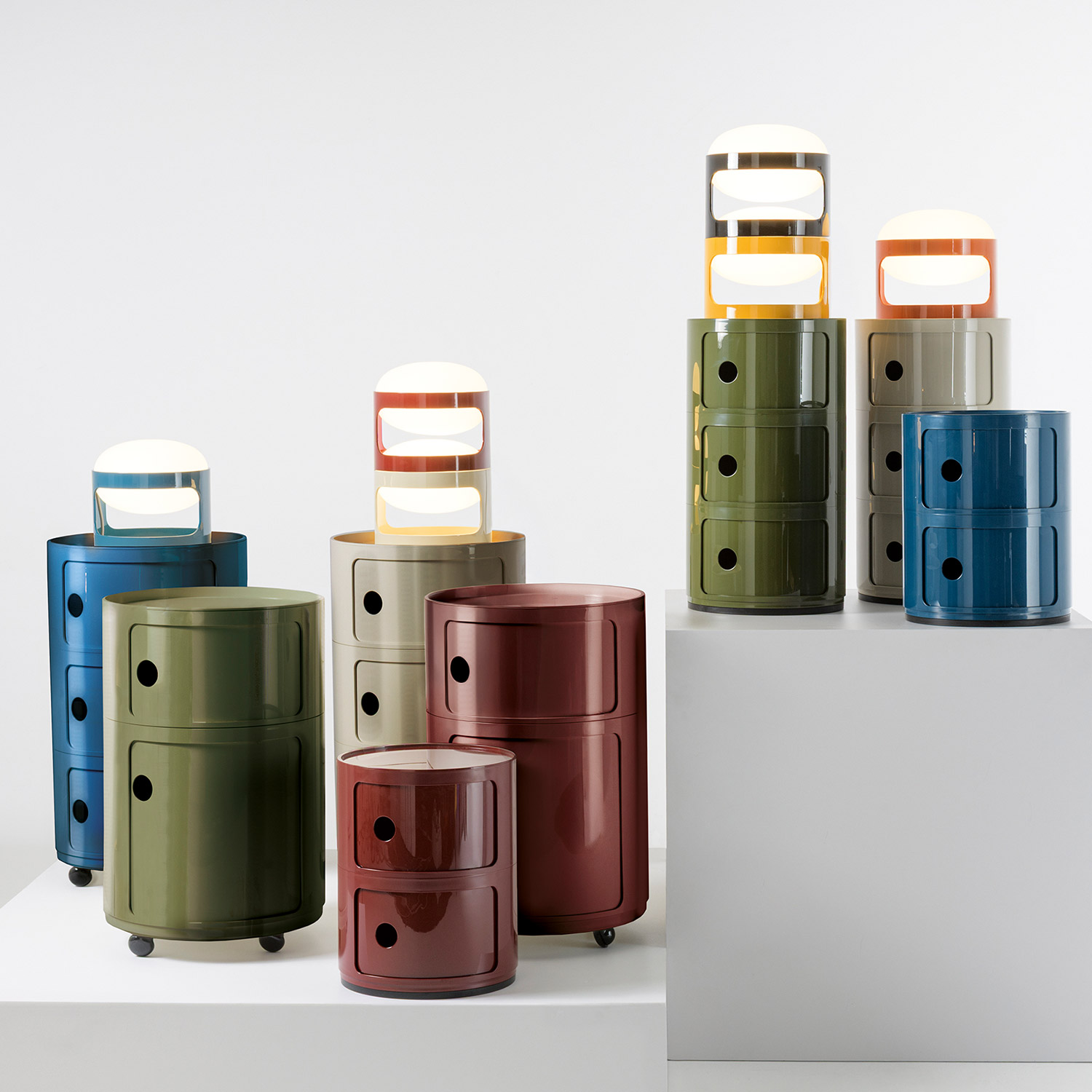 Kartell - KD28 Tischleuchte orange