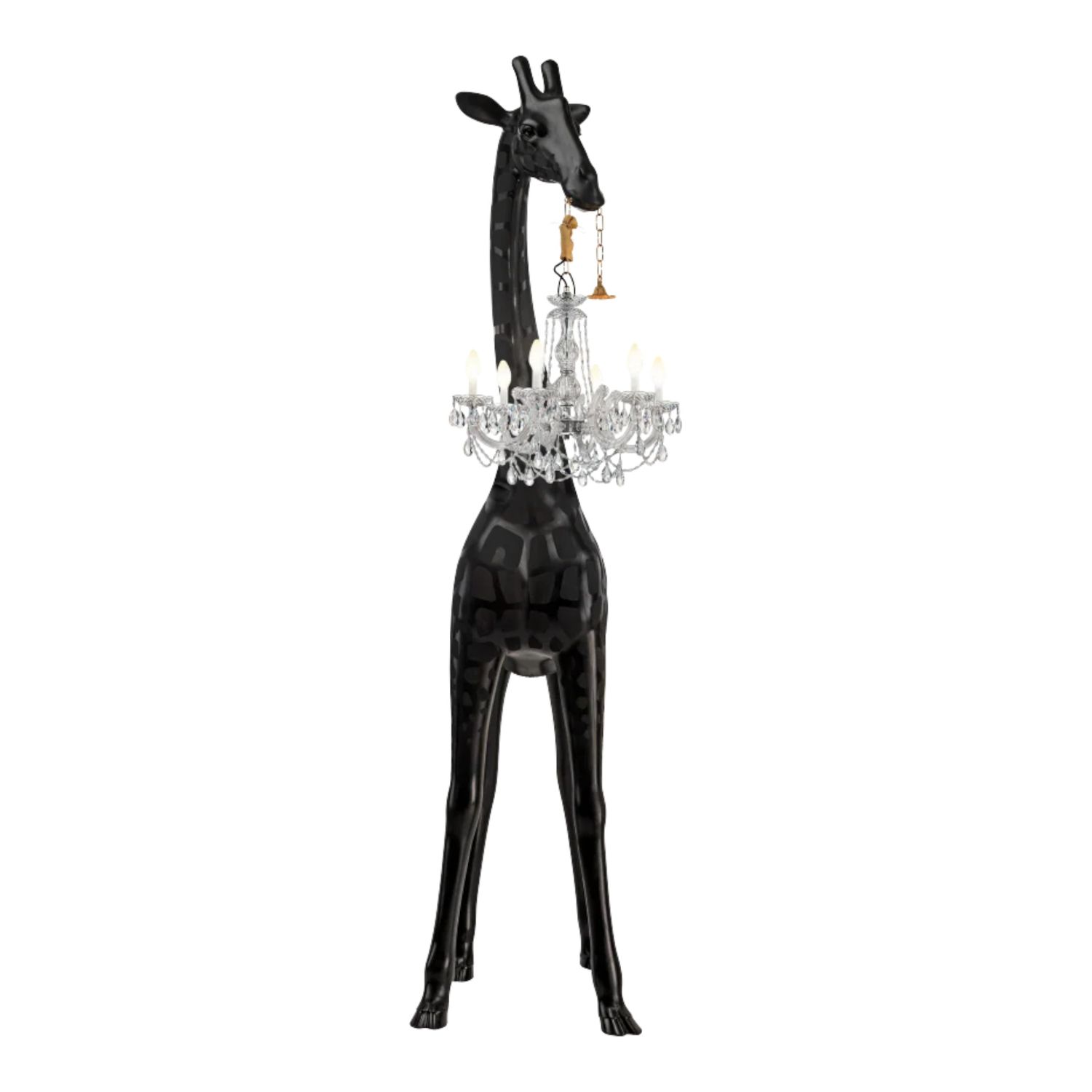 Qeeboo - Giraffe in Love M Outdoor schwarz