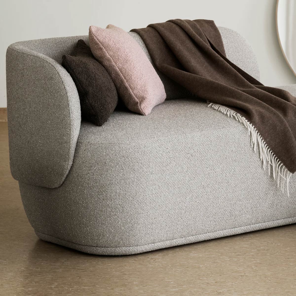 blomus - BOUCLE Kissenhülle misty rose 40x40 cm