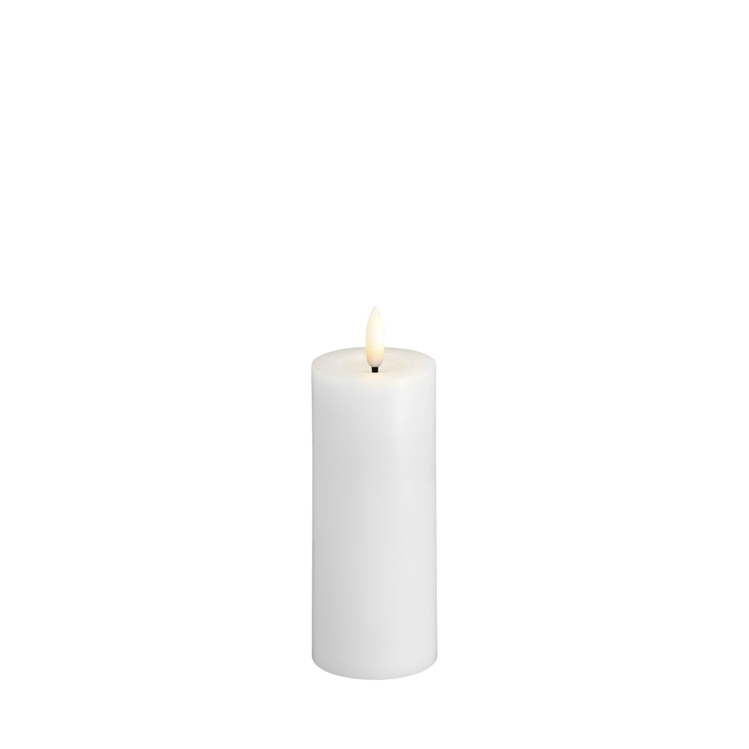 Moods&More - LED-Stumpenkerze Ø49x125mm classic white