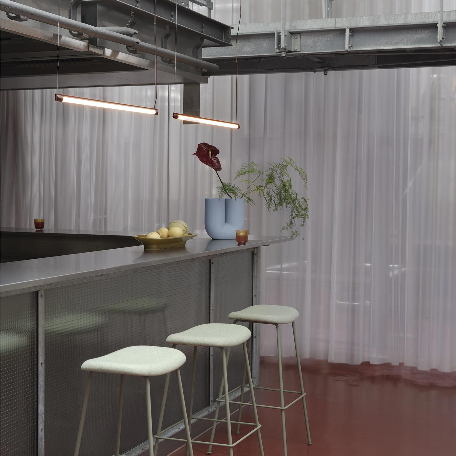 muuto fine haengeleuchte grau 90 bar 97195
