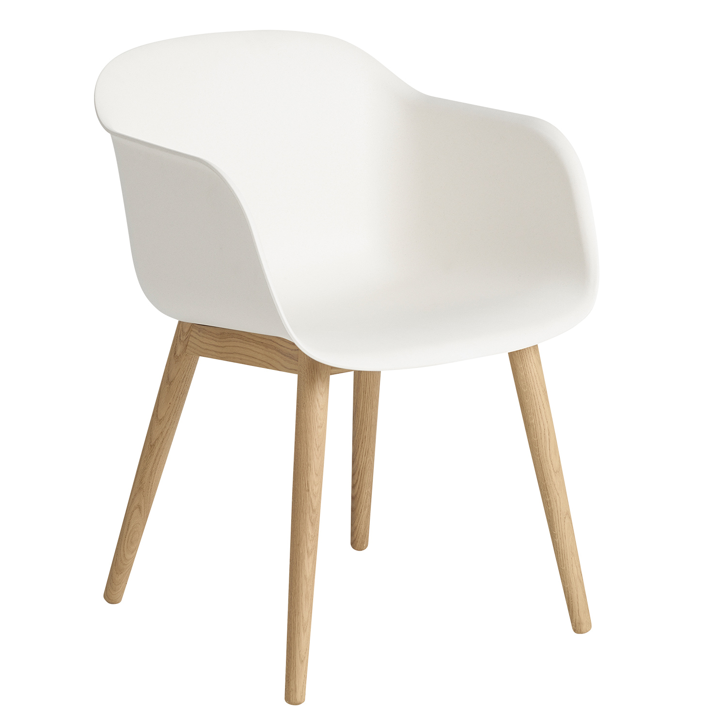 muuto fiber chair woodbase weiss 53802