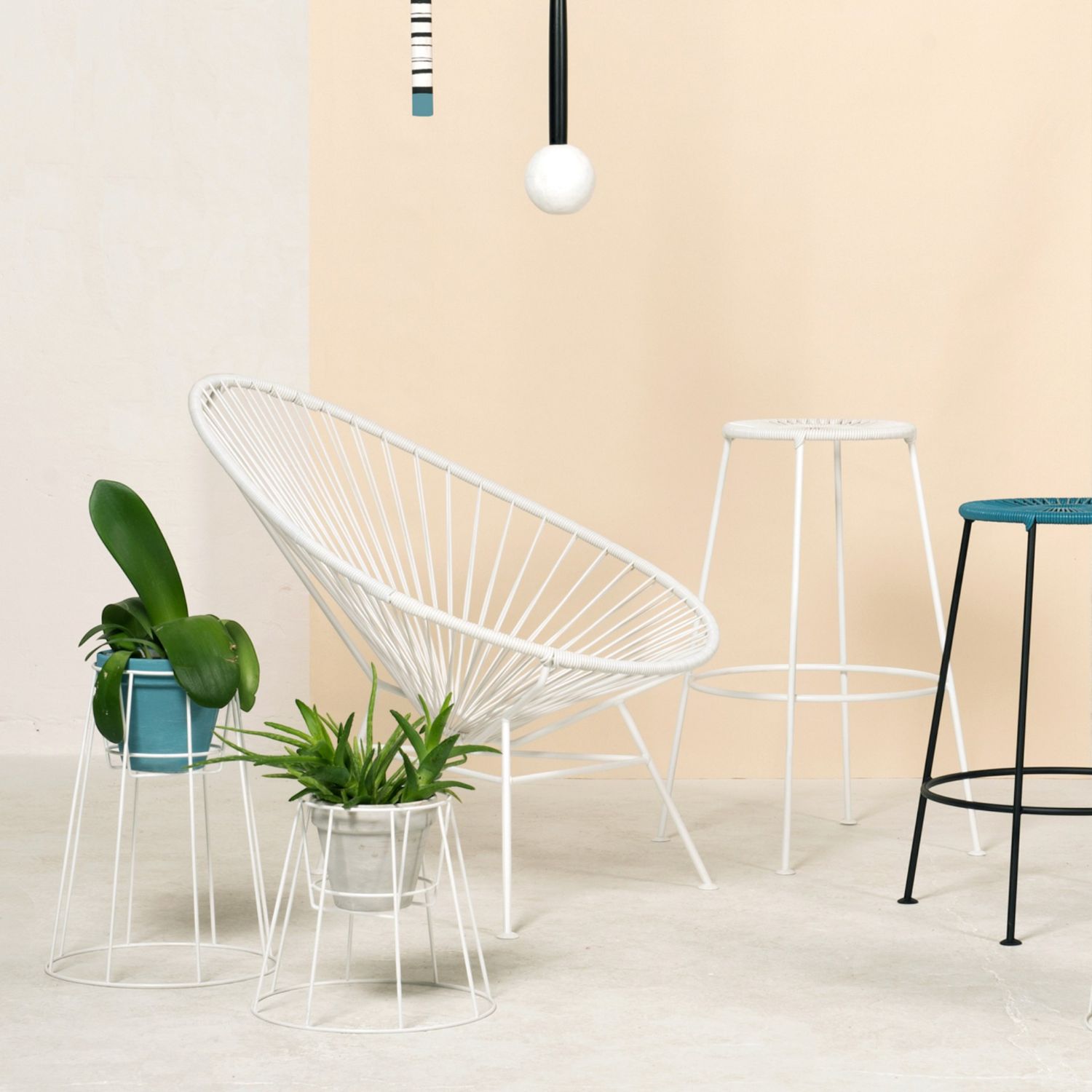 OK Design - Cibele Plant Stand Blumenständer medium weiß