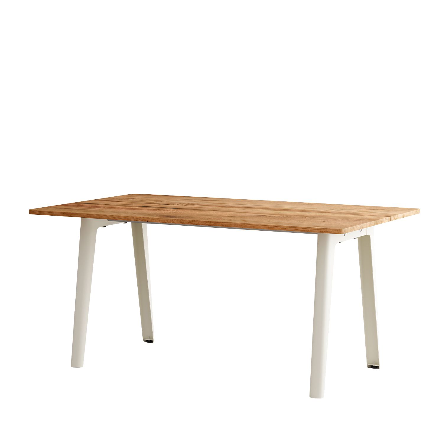 Tiptoe - New Modern Esstisch 160x95 cm cremeweiß/Eiche