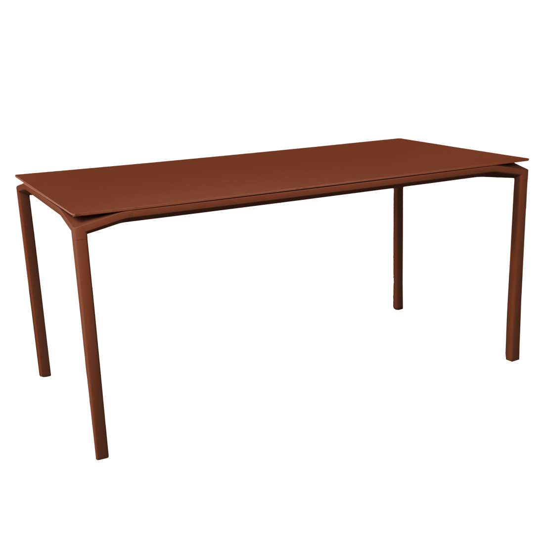 Fermob - Calvi Tisch mit Samtfinish 126x63 cm ockerrot