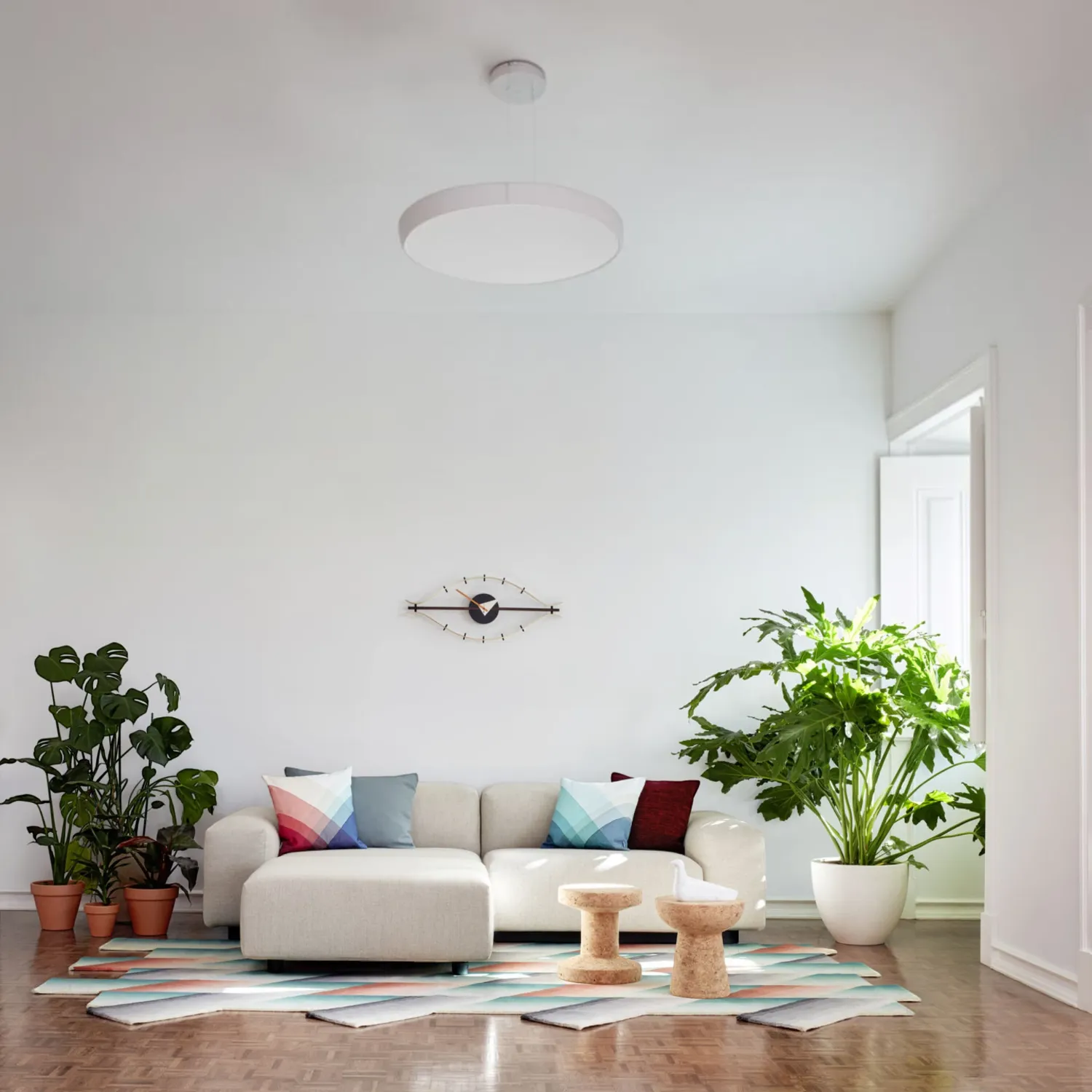 Vitra - Herringbone Kissen braun