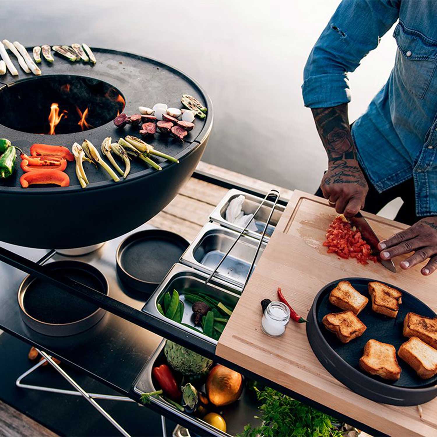 hoefats fire kitchen plancha 70 schneiden 93999