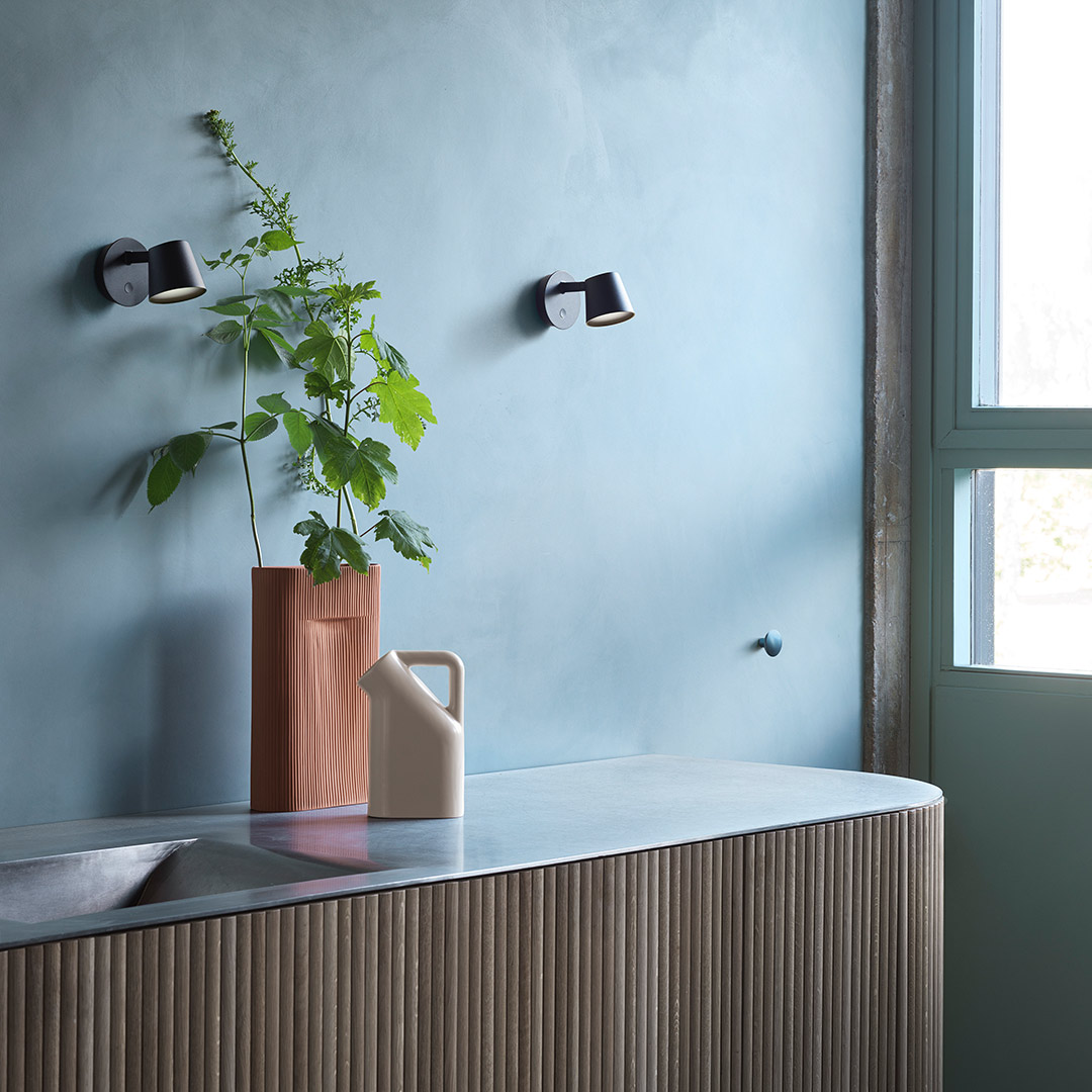 muuto tip wall lamp schwarz wandleuchte 61908
