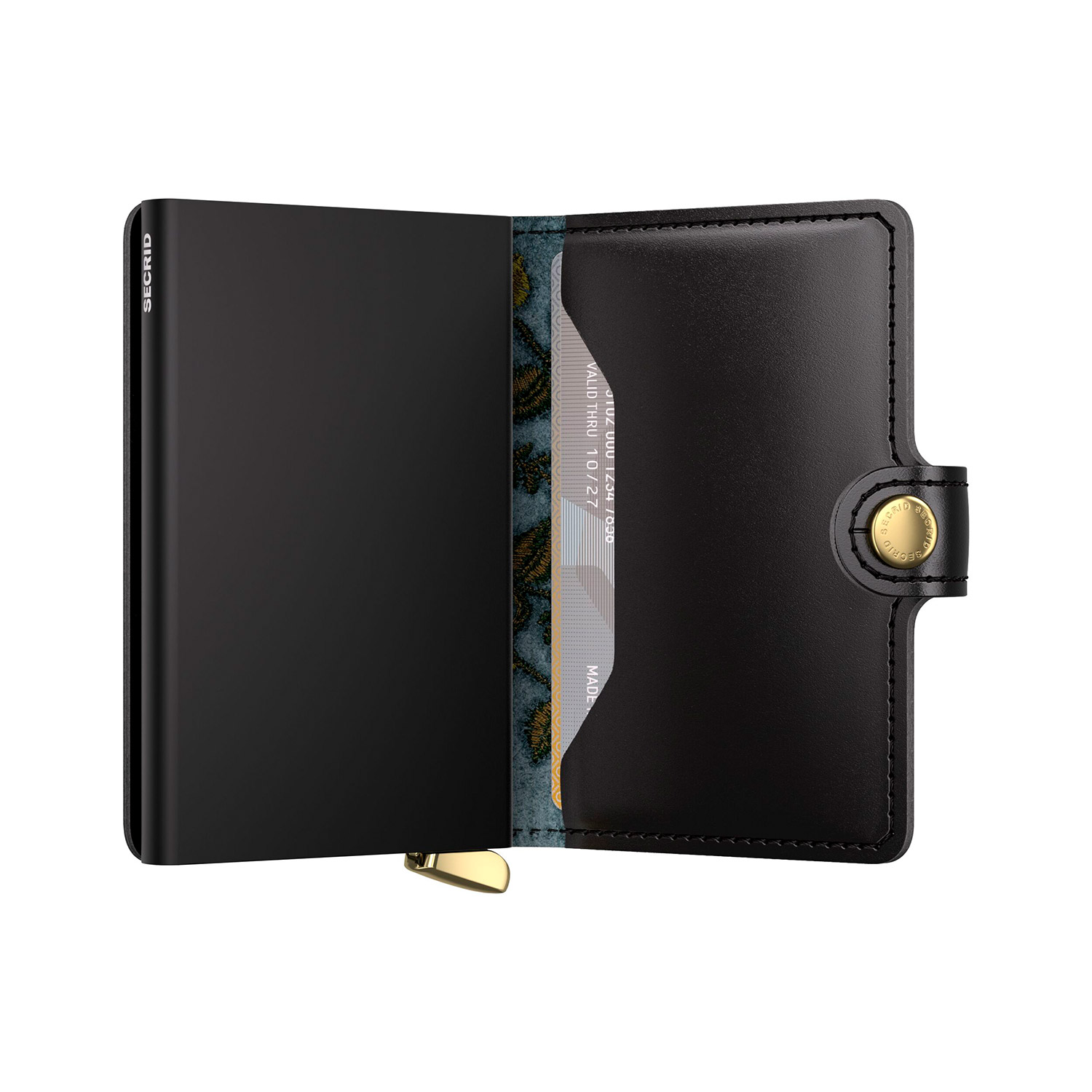 Secrid - Premium+ Miniwallet Stitch Floral olive