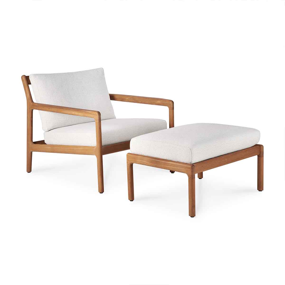 ethnicraft 10110248 off white fusshocker mit loungesessel freisteller seite schraeg 85630