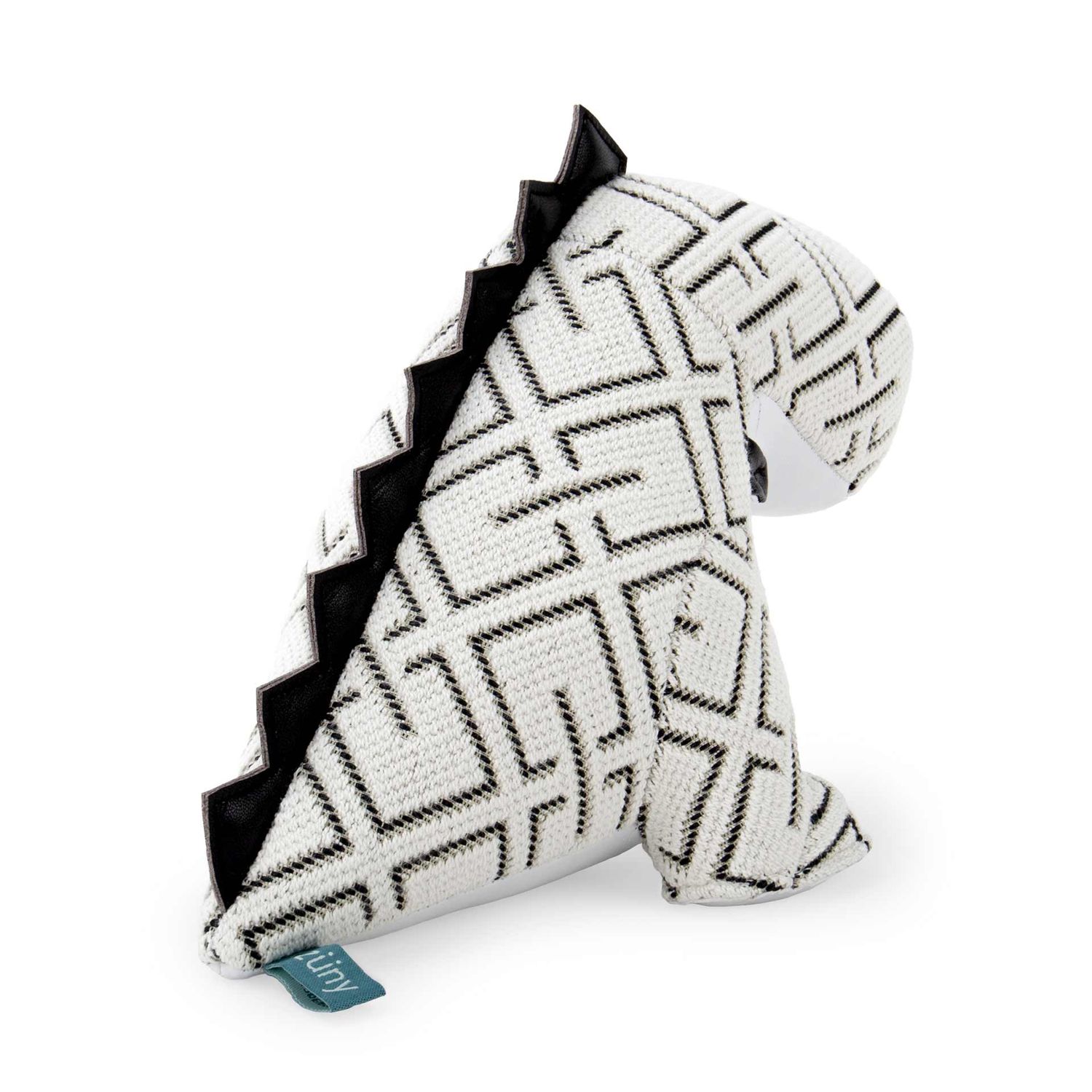 Züny - Buchstütze Dinosaurier Bobo (Kvadrat Grid) weiß