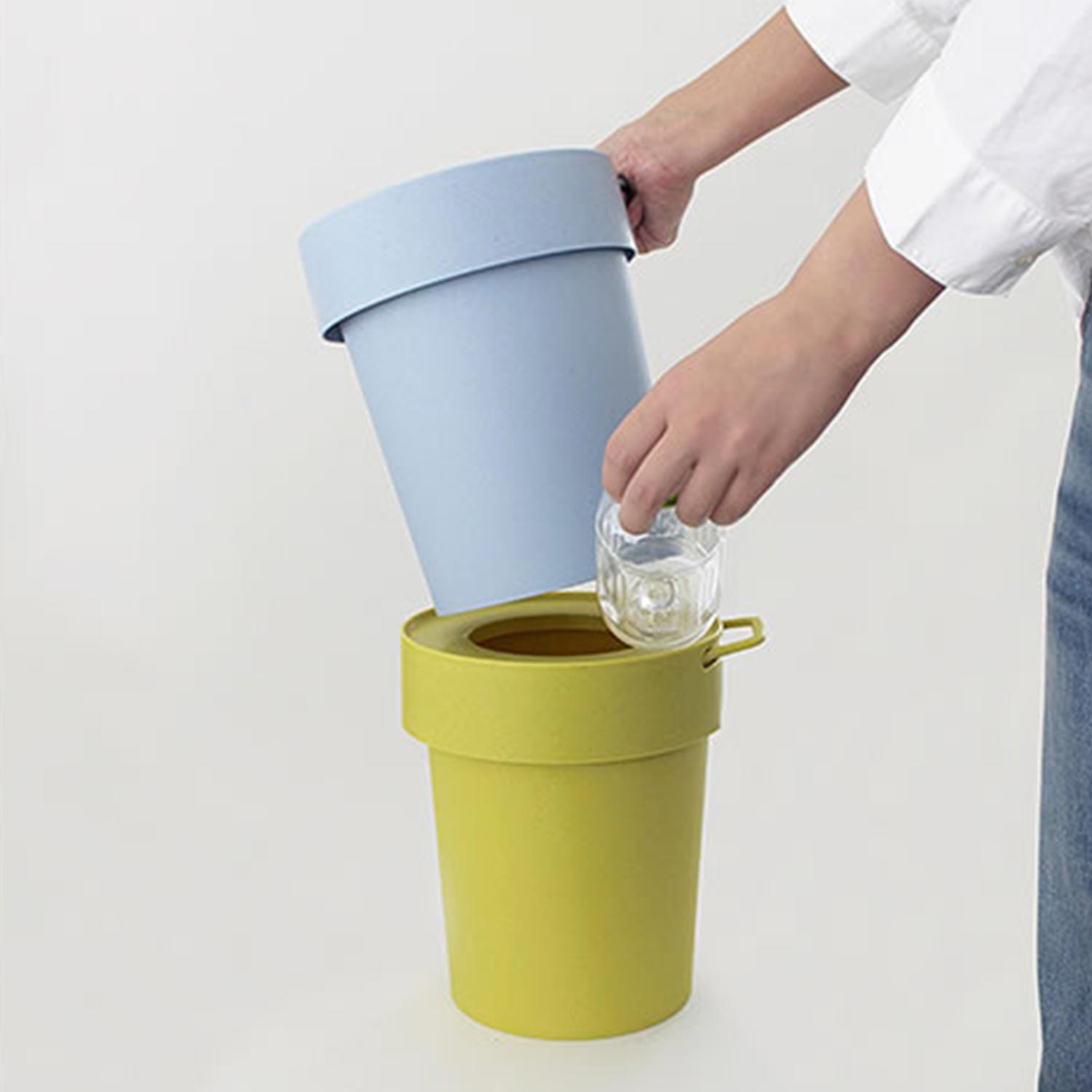 Hachiman - Taptrash Eimer 10 Liter hellblau
