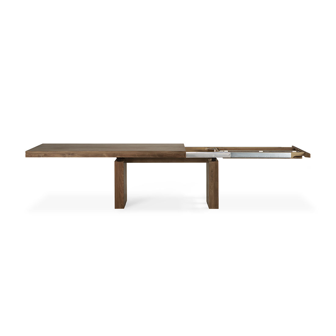 ethnicraft double teakholz tisch ausziehbar 88793