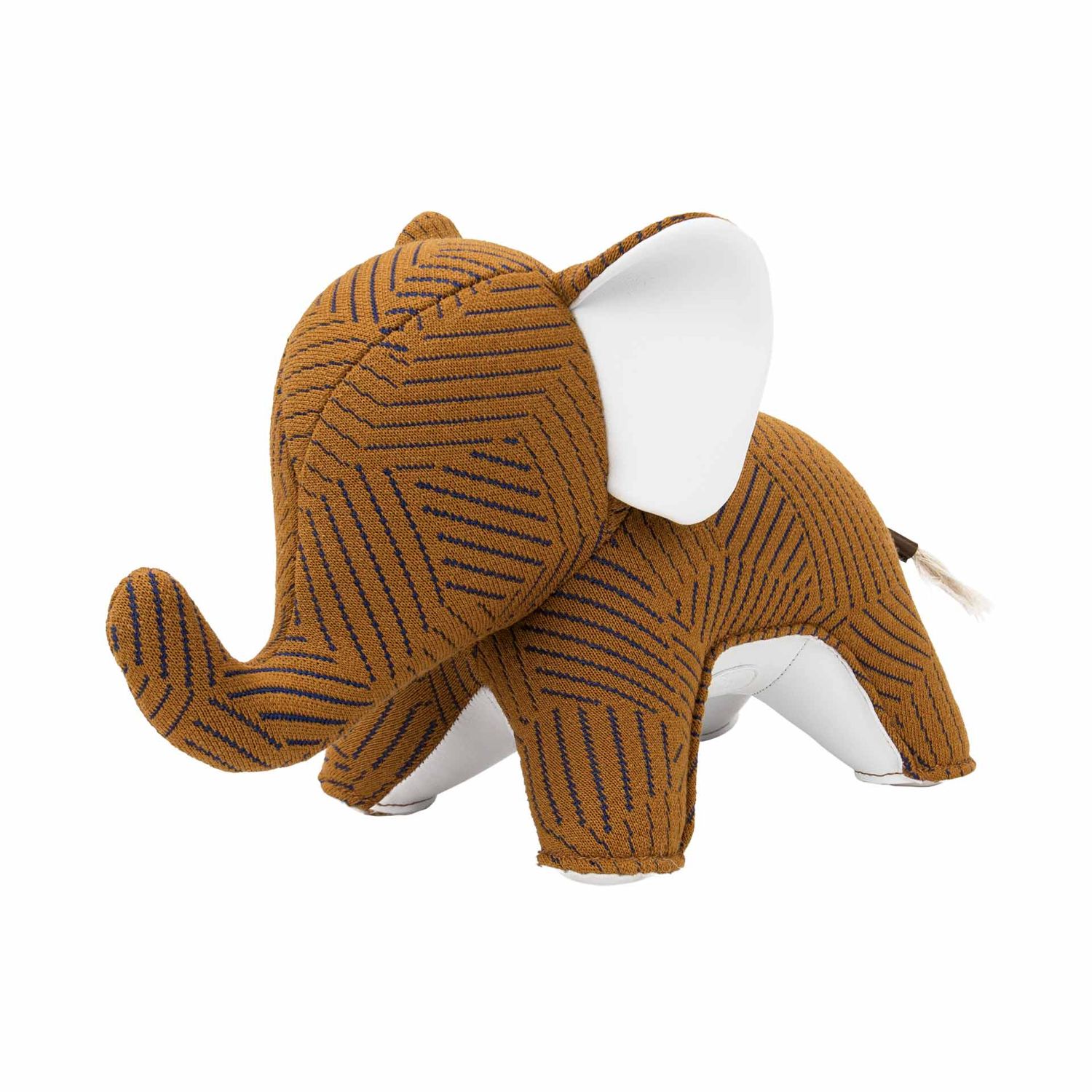 Züny - Buchstütze Elefant Abby (Kvadrat Razzle Dazzle) tan