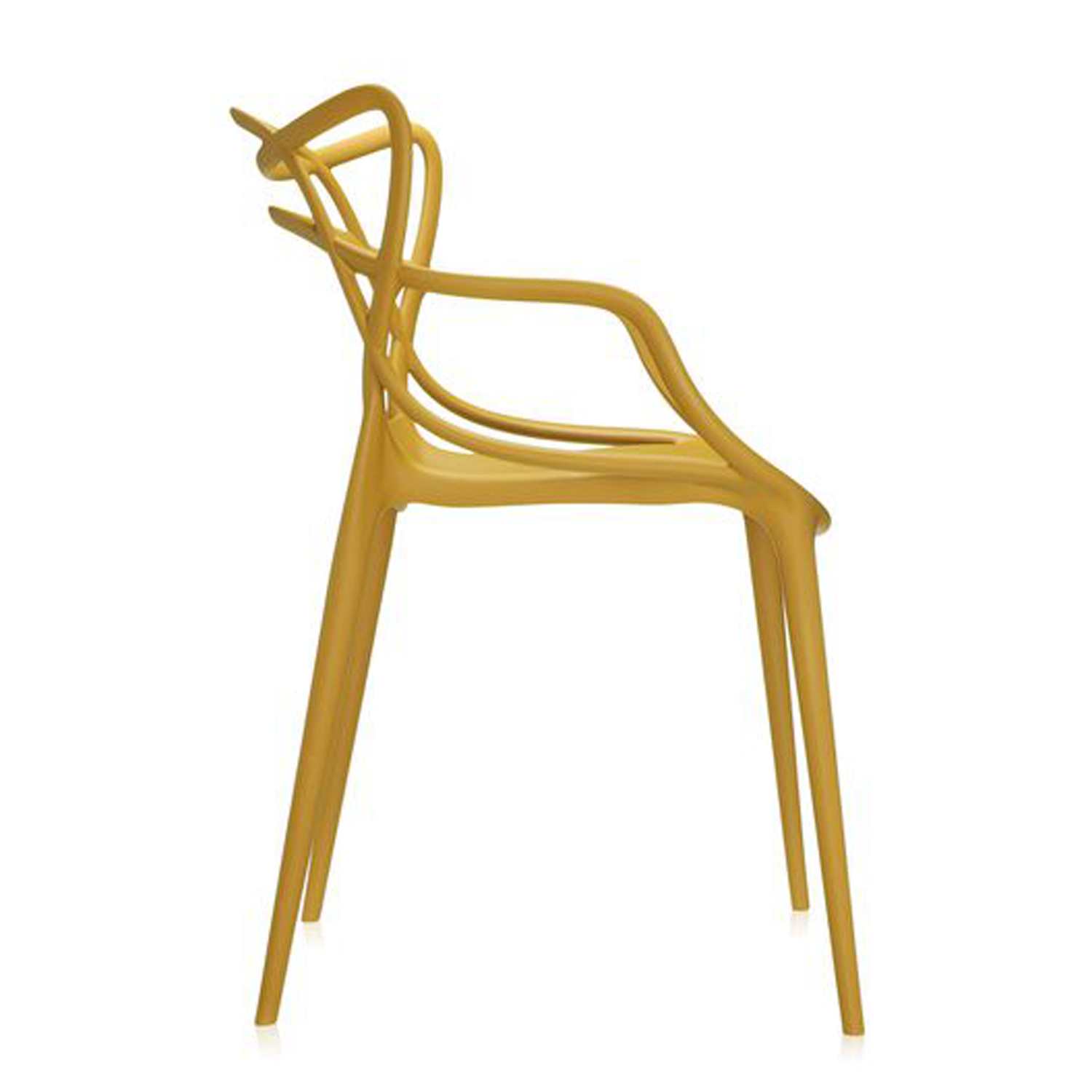 3 Masters Stuhl Kartell seite senffarbe