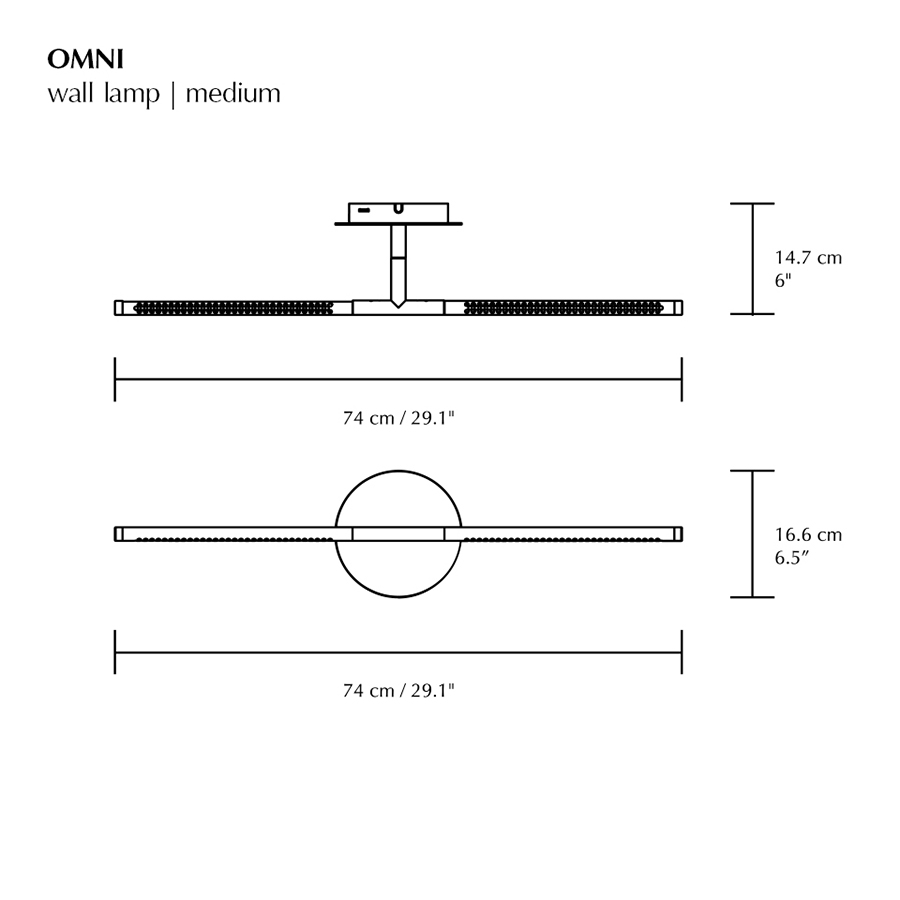 UMAGE - Omni Wandleuchte LED medium schwarz