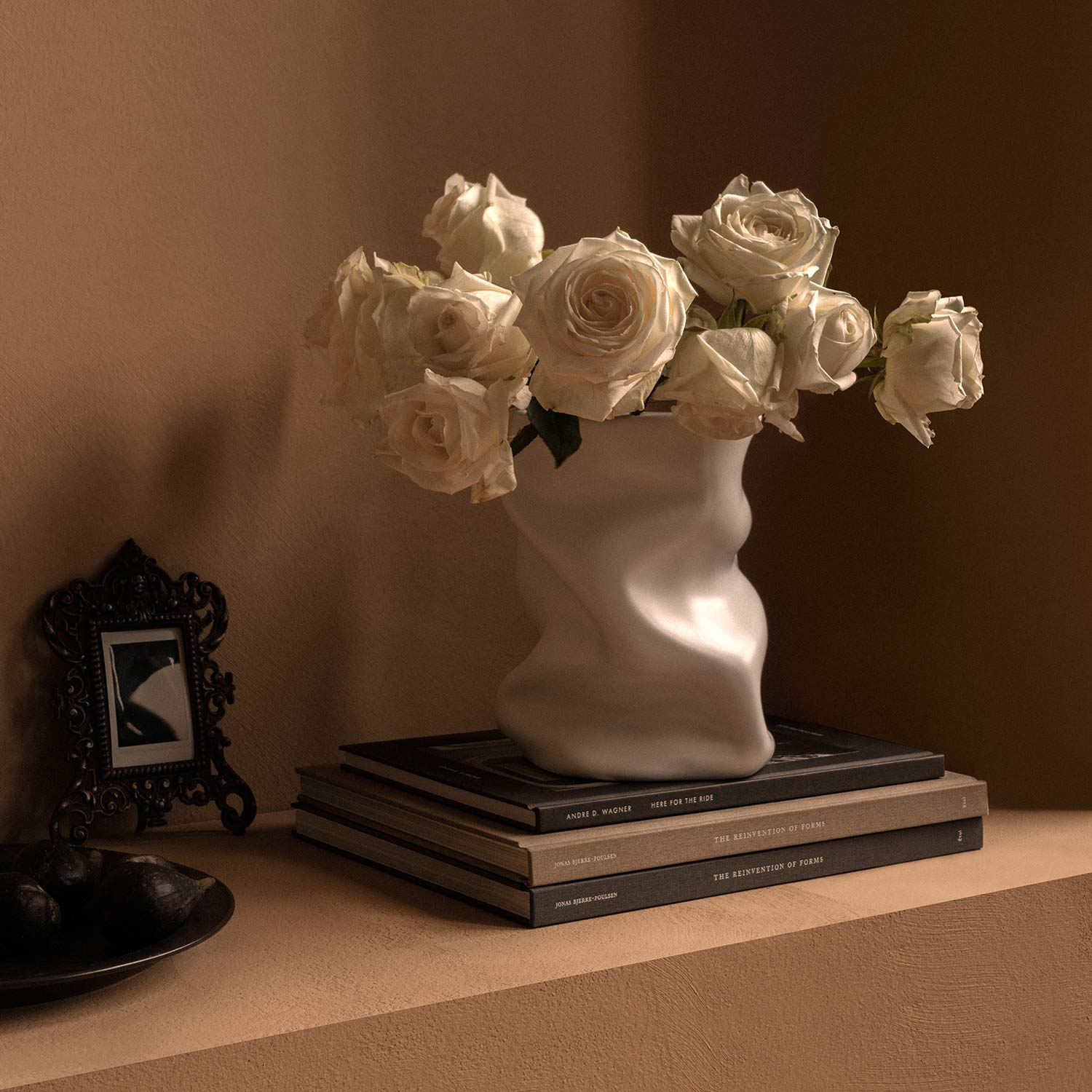 menu collapse vase weiss klein rosen 93143