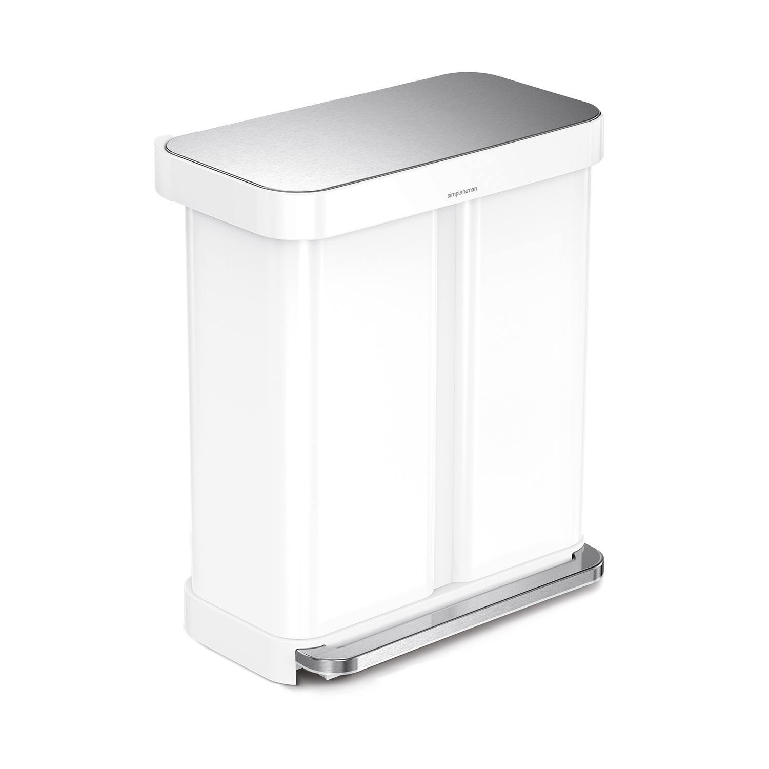 simplehuman treteimer 58 l weiss 98313
