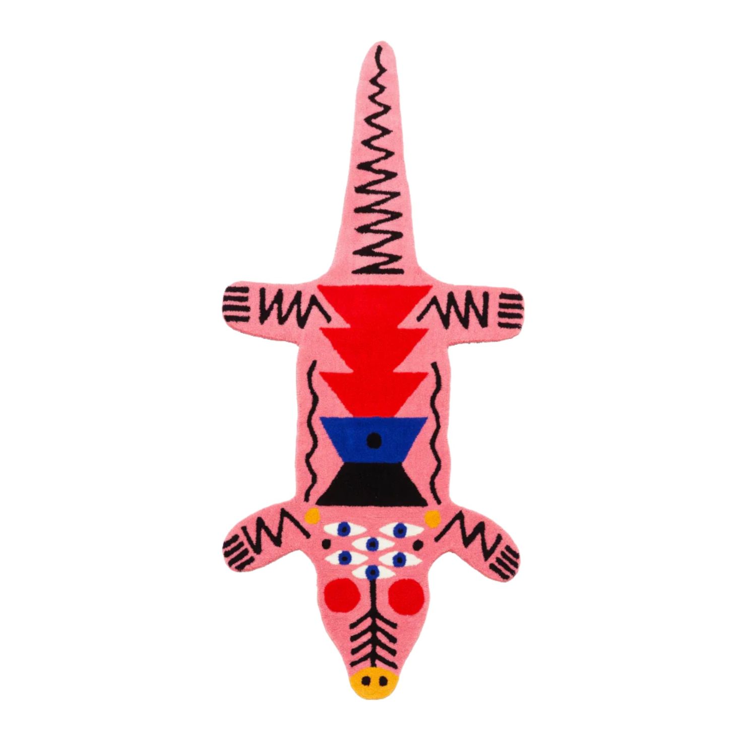 Qeeboo - Oggian Teppich Crocopink L