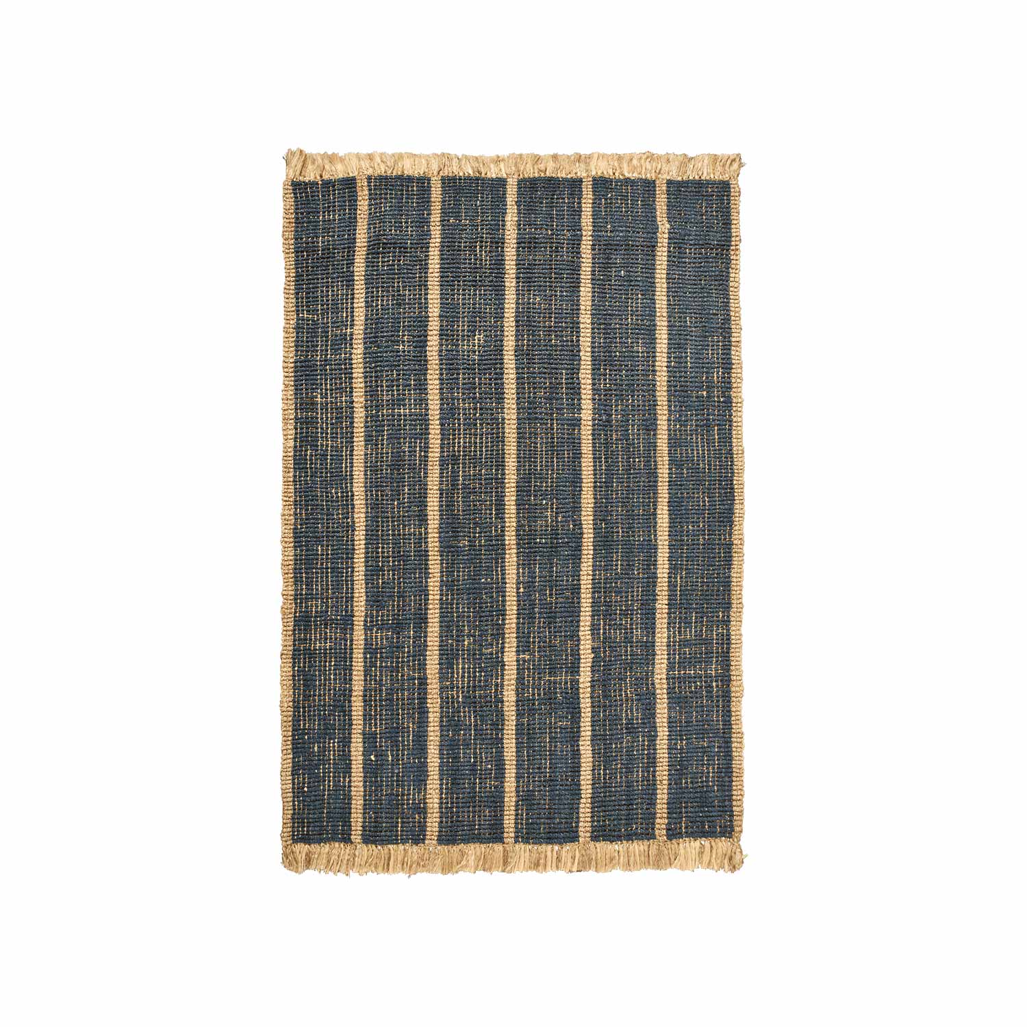 Ferm Living - Athens 170x240 cm Stripes natural/ink blue