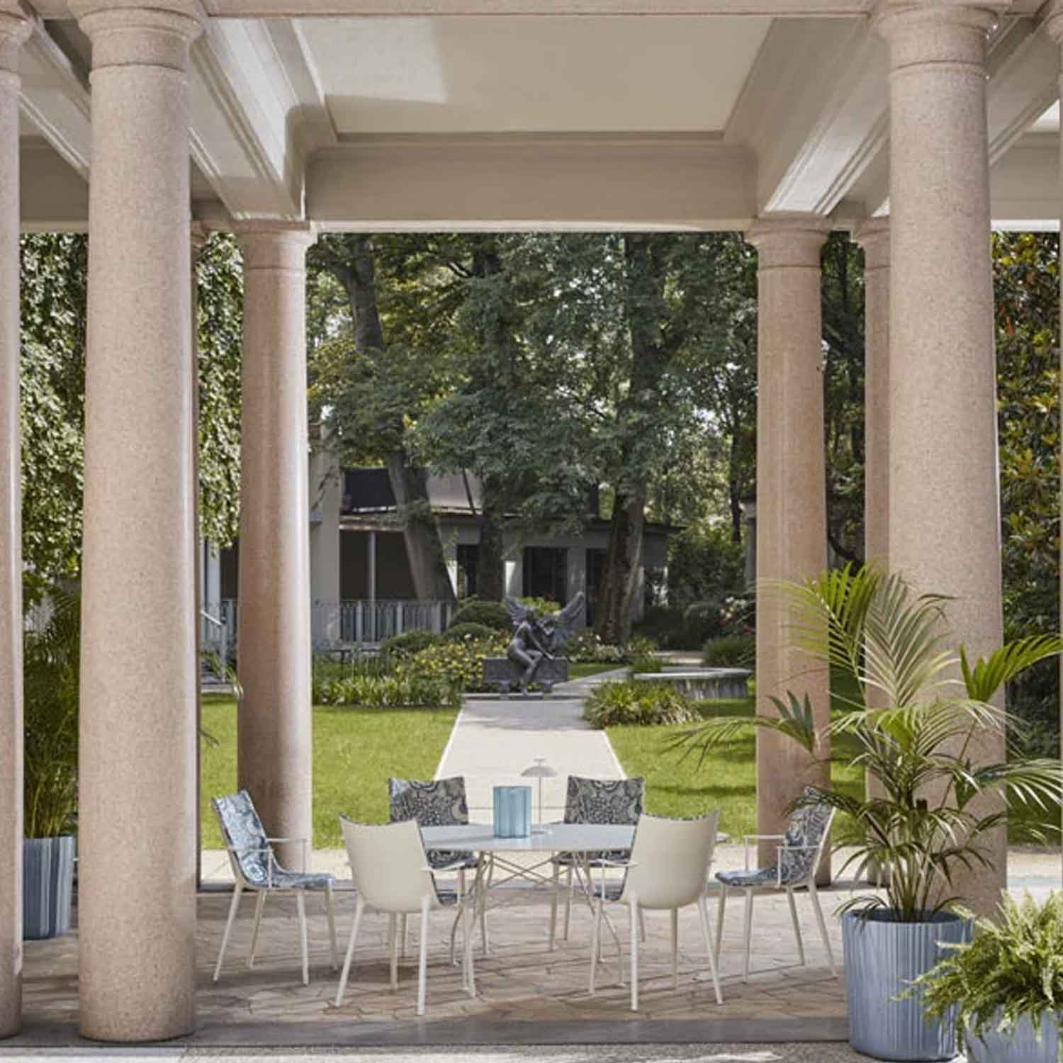 Kartell - H.H.H. Stuhl Eco Weiß Tabak