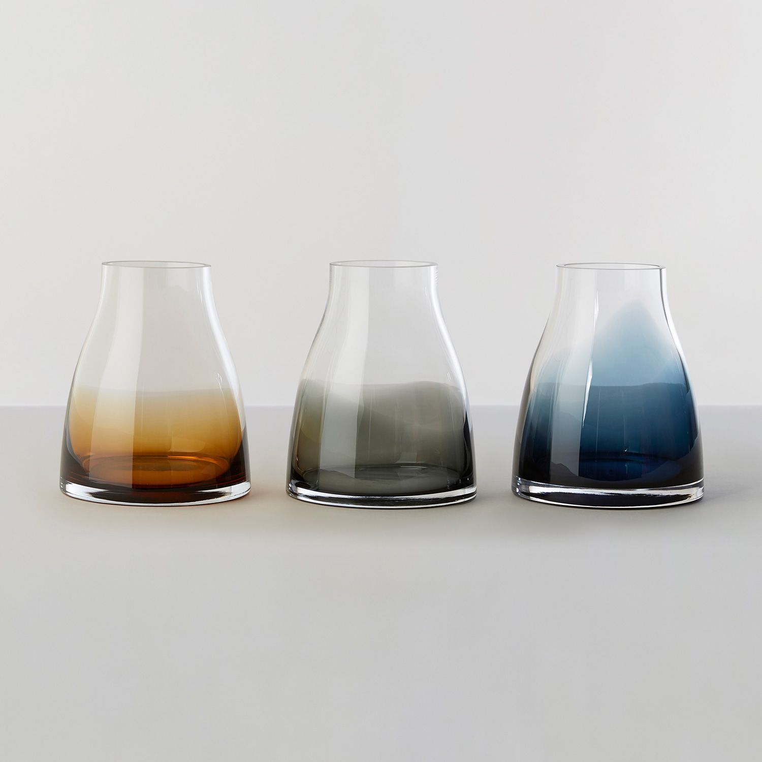 Ro Collection - Flower No. 2 Vase smoked grey