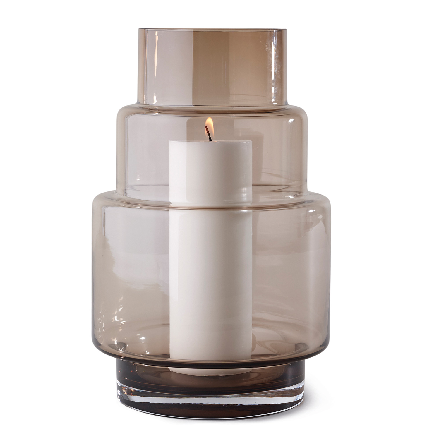 Ro Collection - Hurricane Vase No. 69 smoked grey