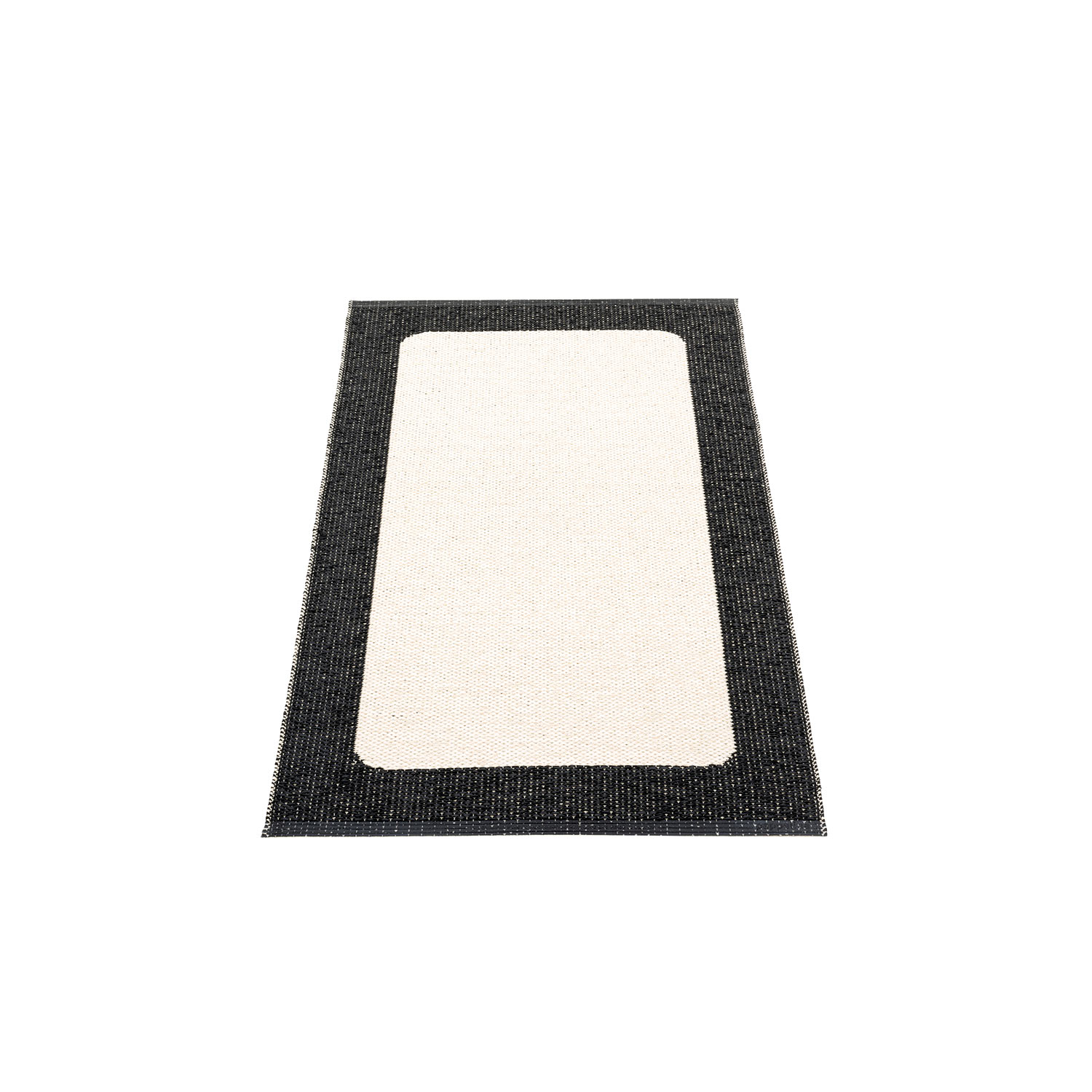 pappelina ilda teppich black vanilla 70 120 cm 78965