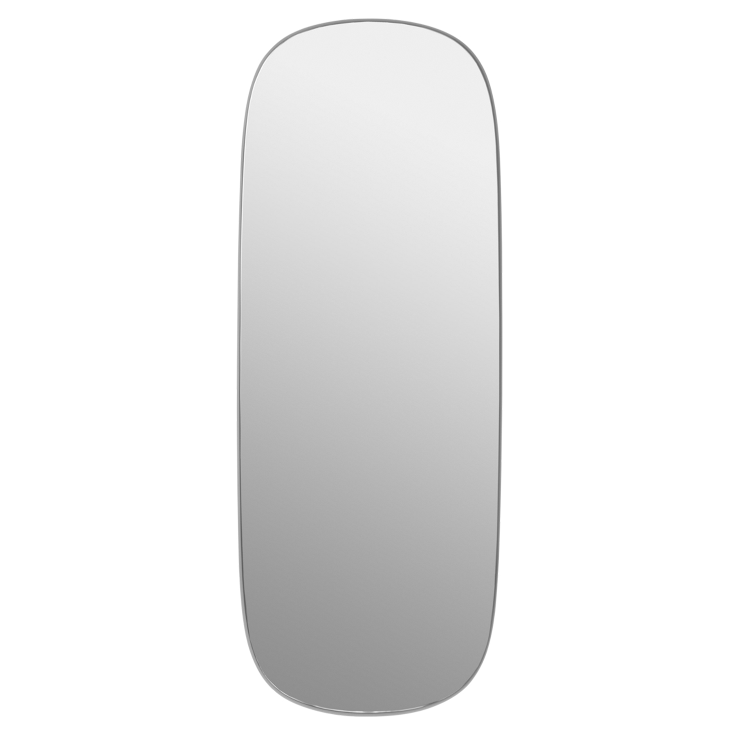 muuto framed mirror large grau clear 27060