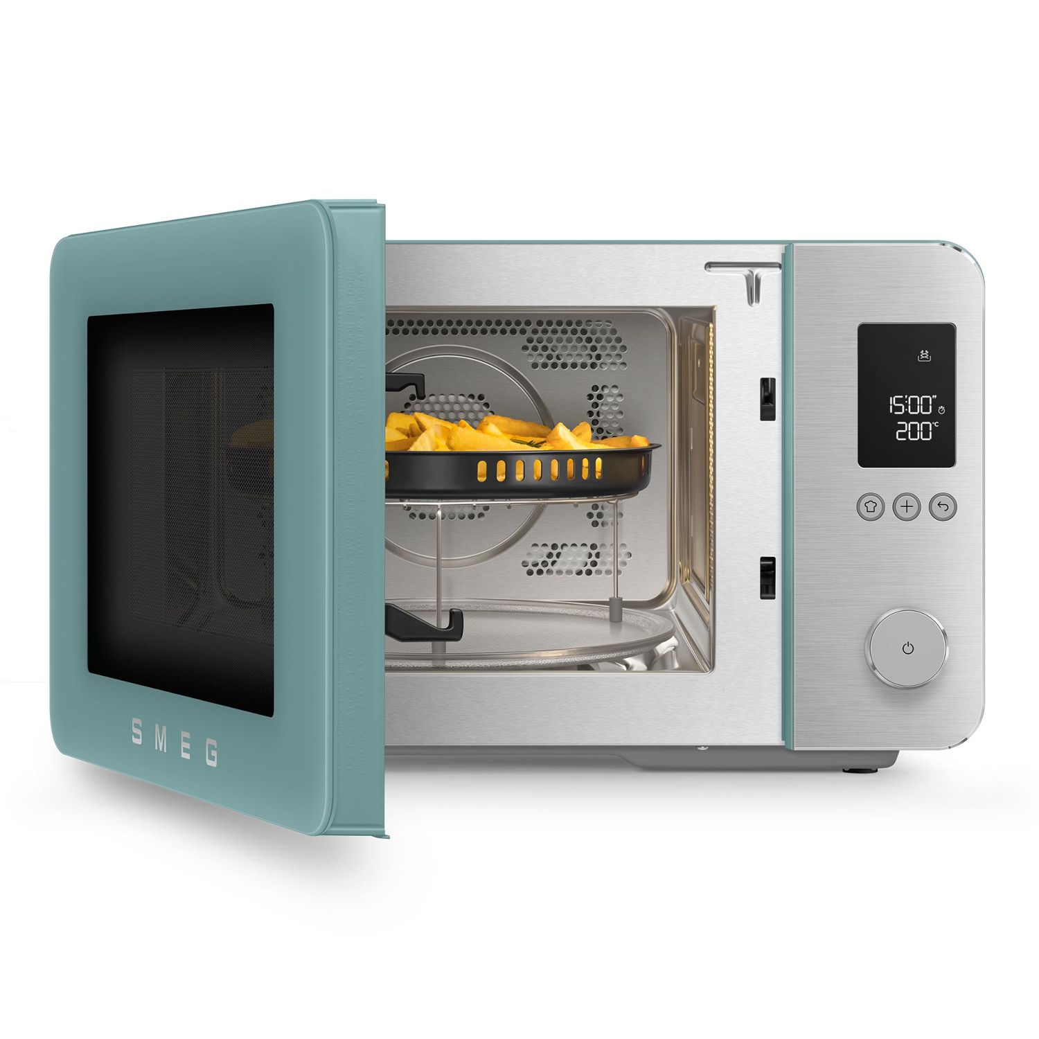 SMEG - Kombi-Mikrowelle mit Air Fry MOC02 emerald green