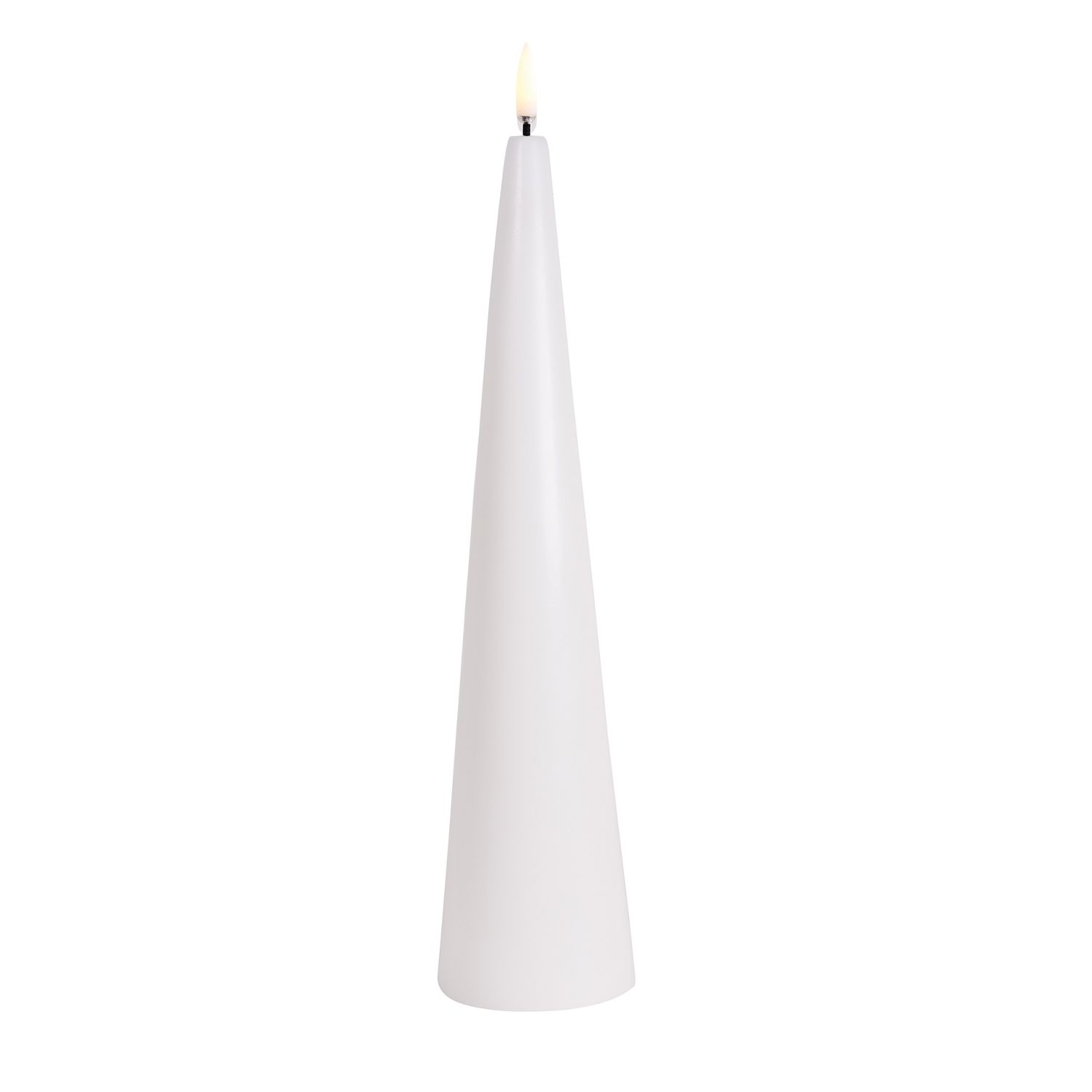 Uyuni Lighting - LED Kegelkerze 30 cm nordic white