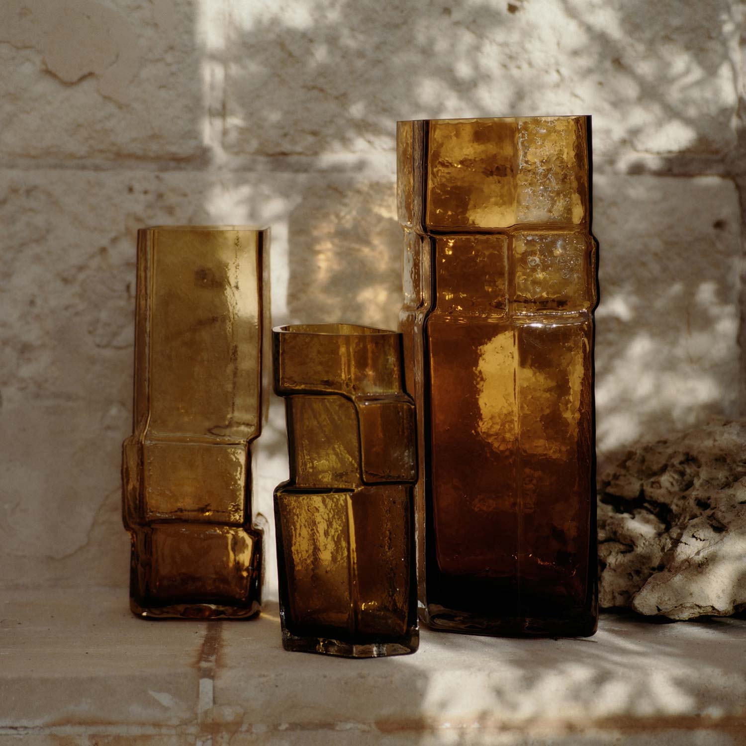 Ferm Living - Muro Vase S recycled amber