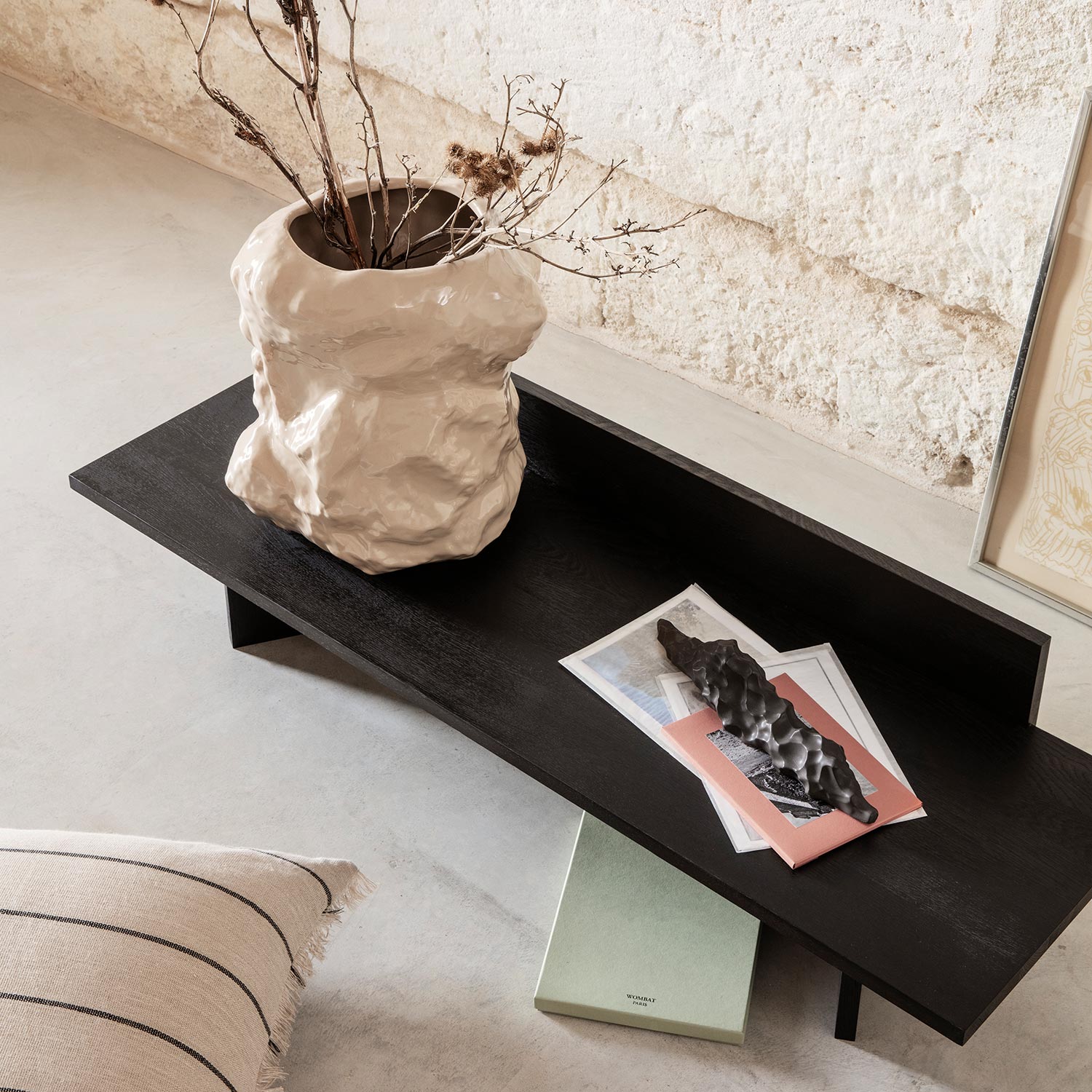 oblique bank schwarz ferm living 83314