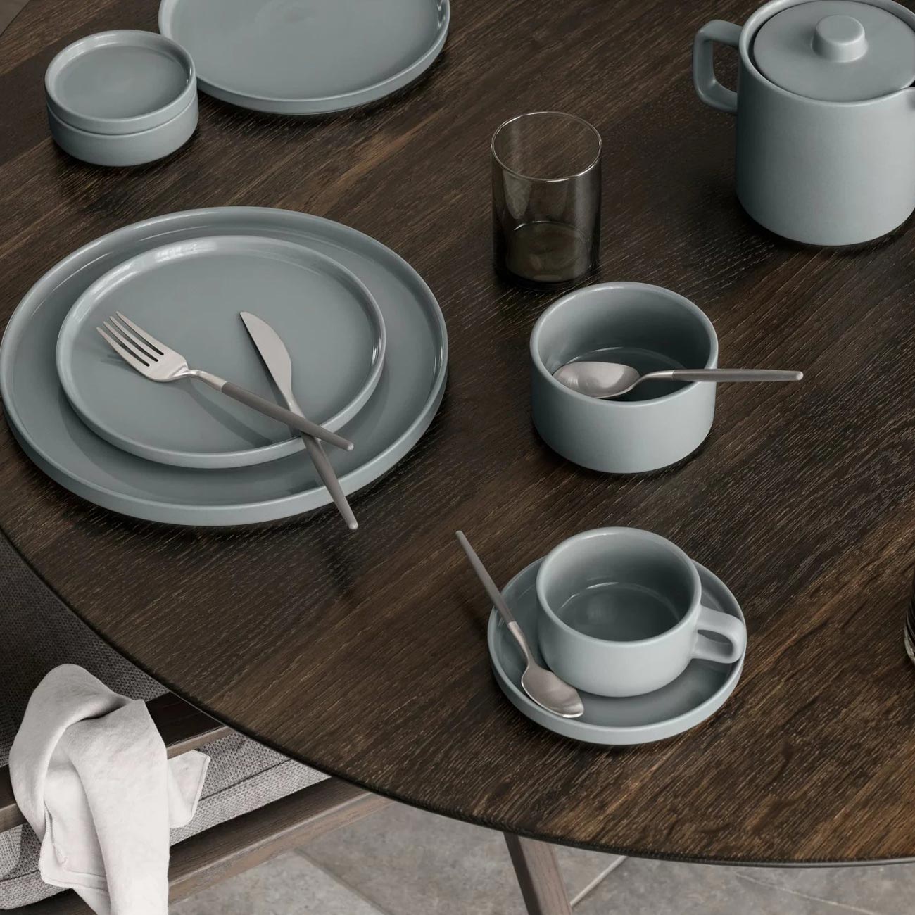 blomus - PILAR Dessertteller pewter