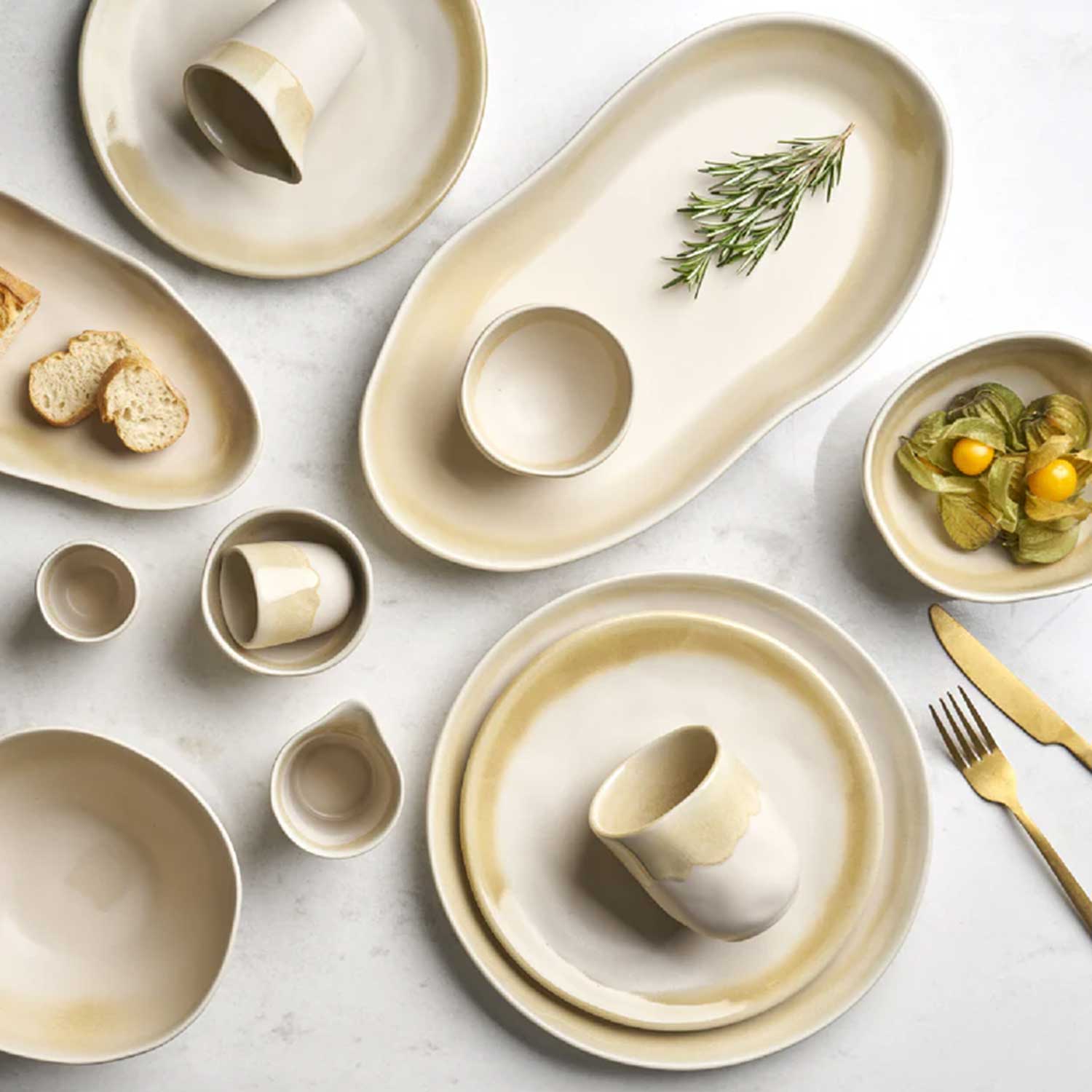 Töchter & Söhne - Leni Platte oval grün 36 x 19 cm
