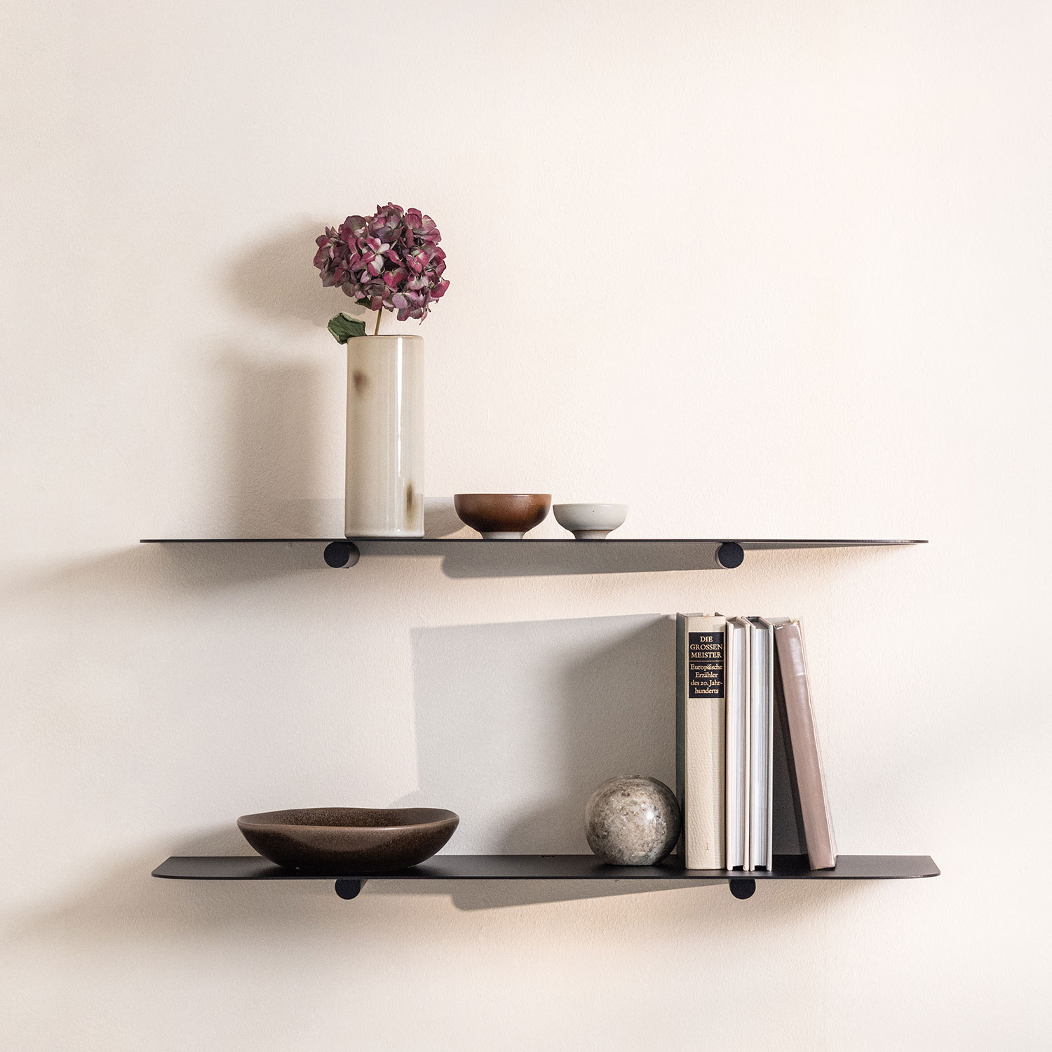 Metallbude - Lenn Wandregal 40 cm schwarz