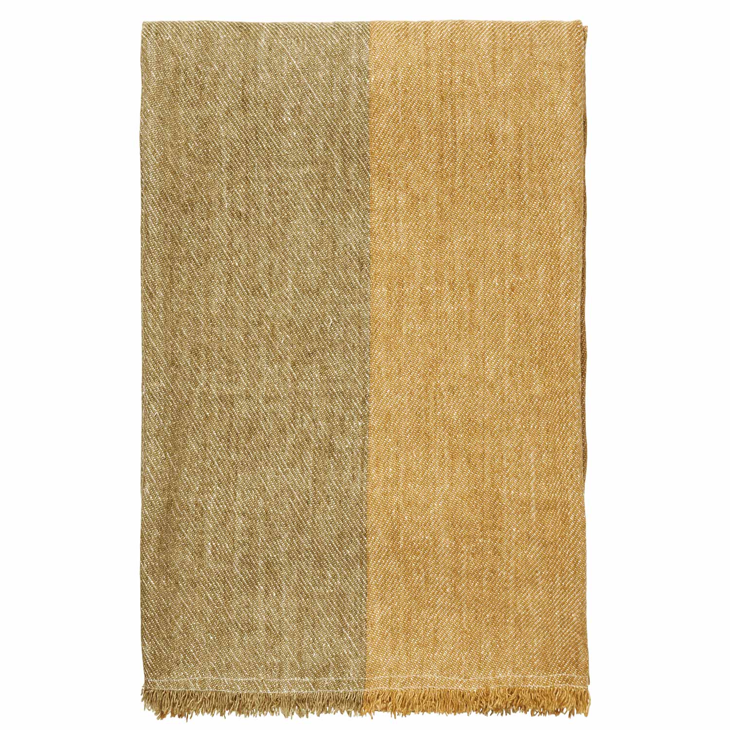 Ferm Living - Pila Leinentuch khaki/aged gold