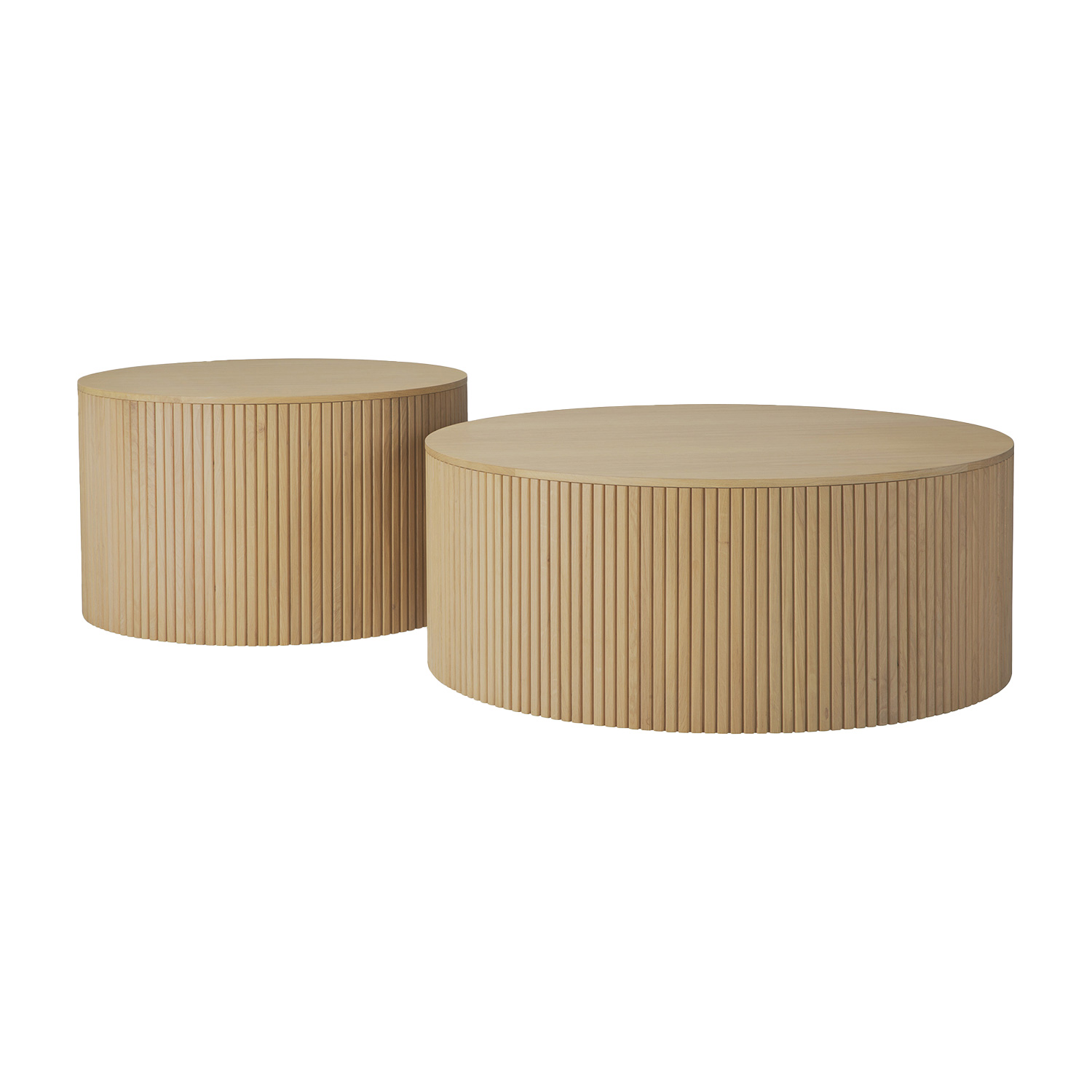 Ethnicraft - Roller Max Couchtisch mahagoni rund klein