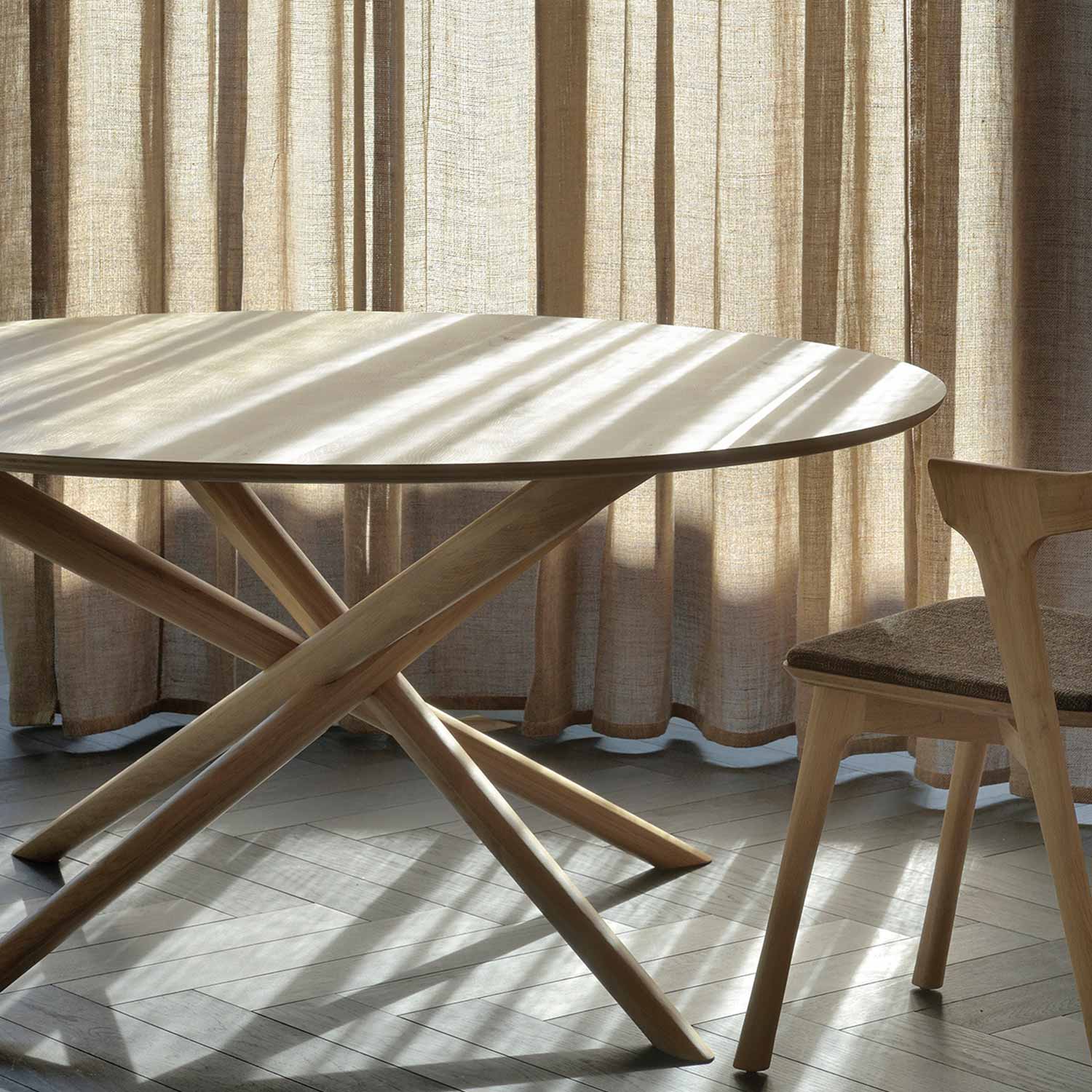 ethnicraft mikado tisch ambiente rund wohnzimmer rund 83921