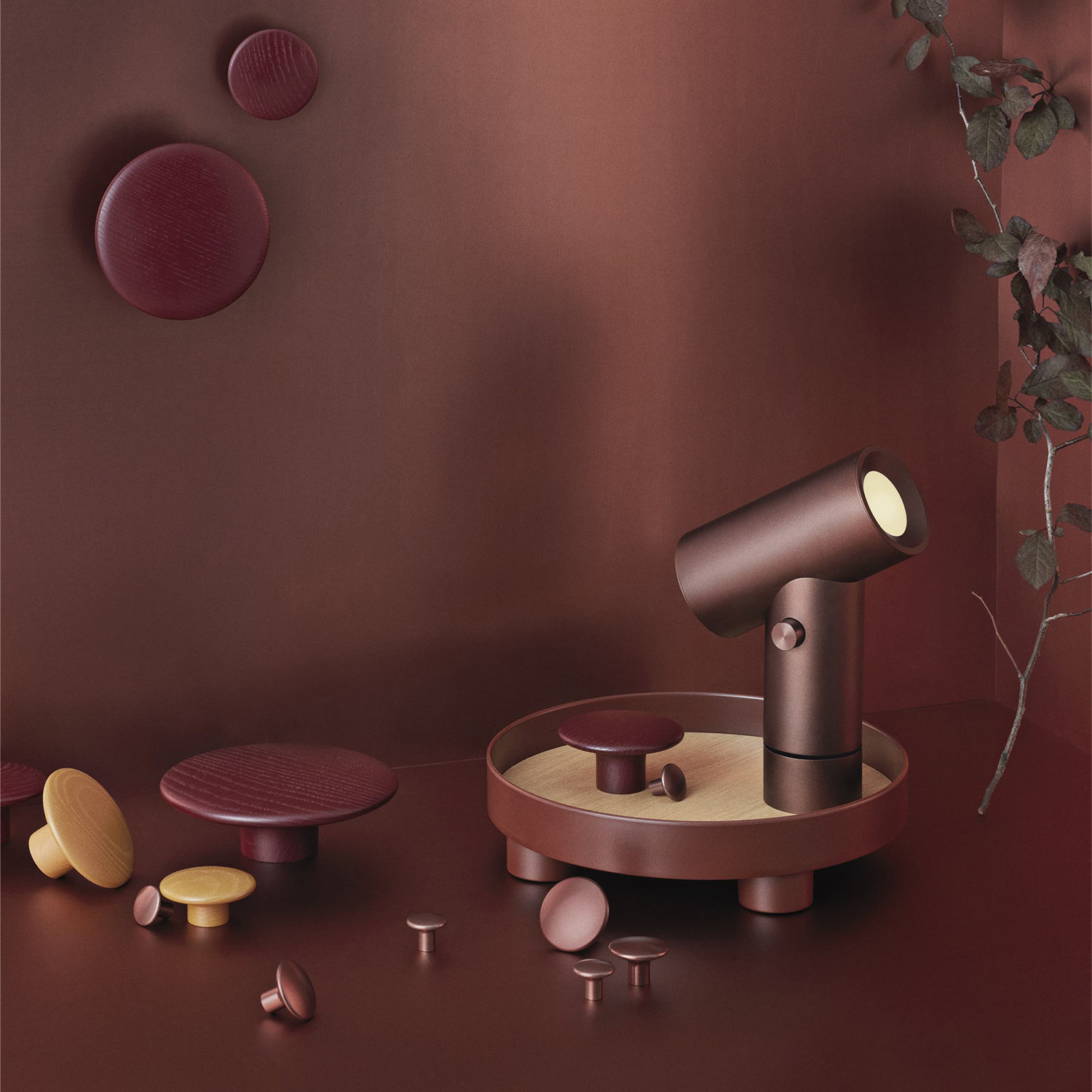 muuto beam lampe umber 61686