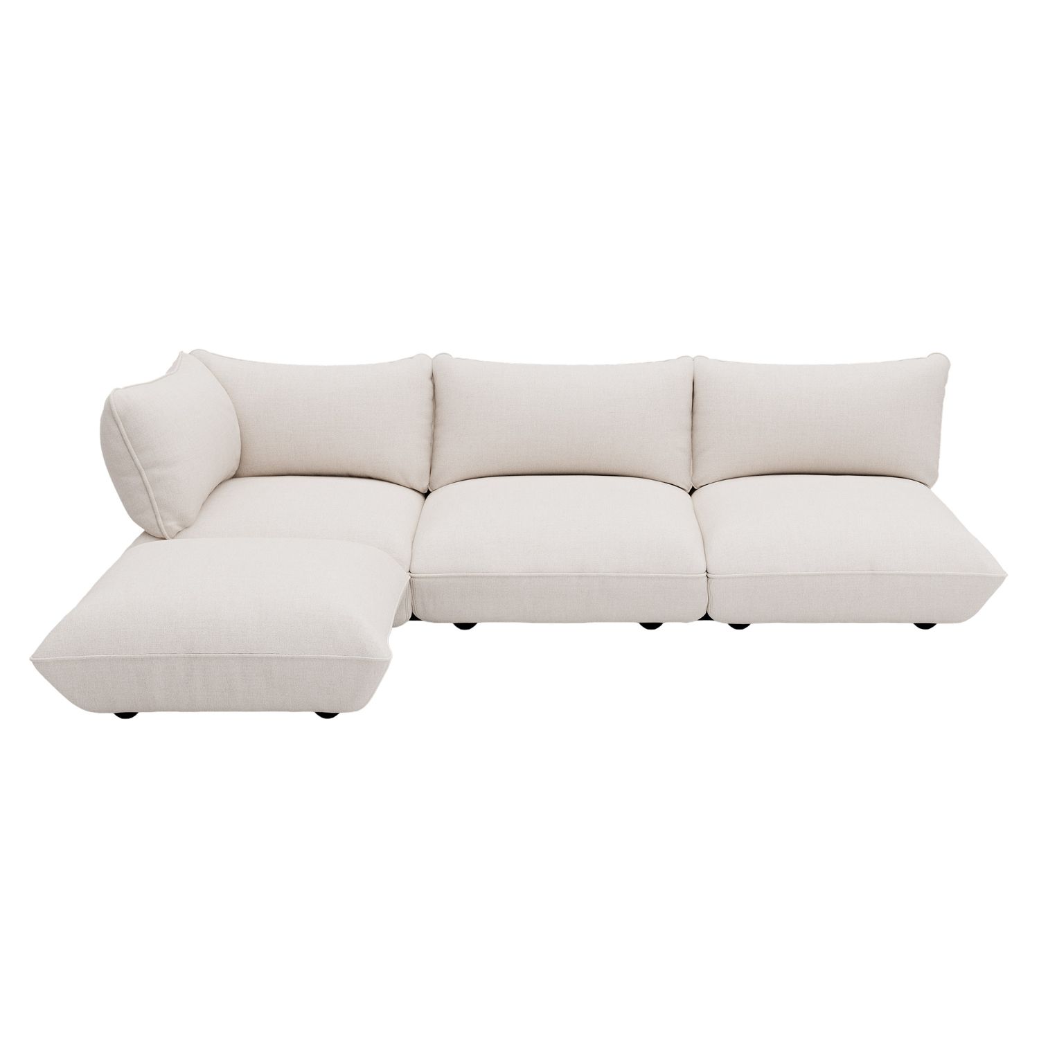 Fatboy - Sumo Ecksofa Set Bouclé recycled creme